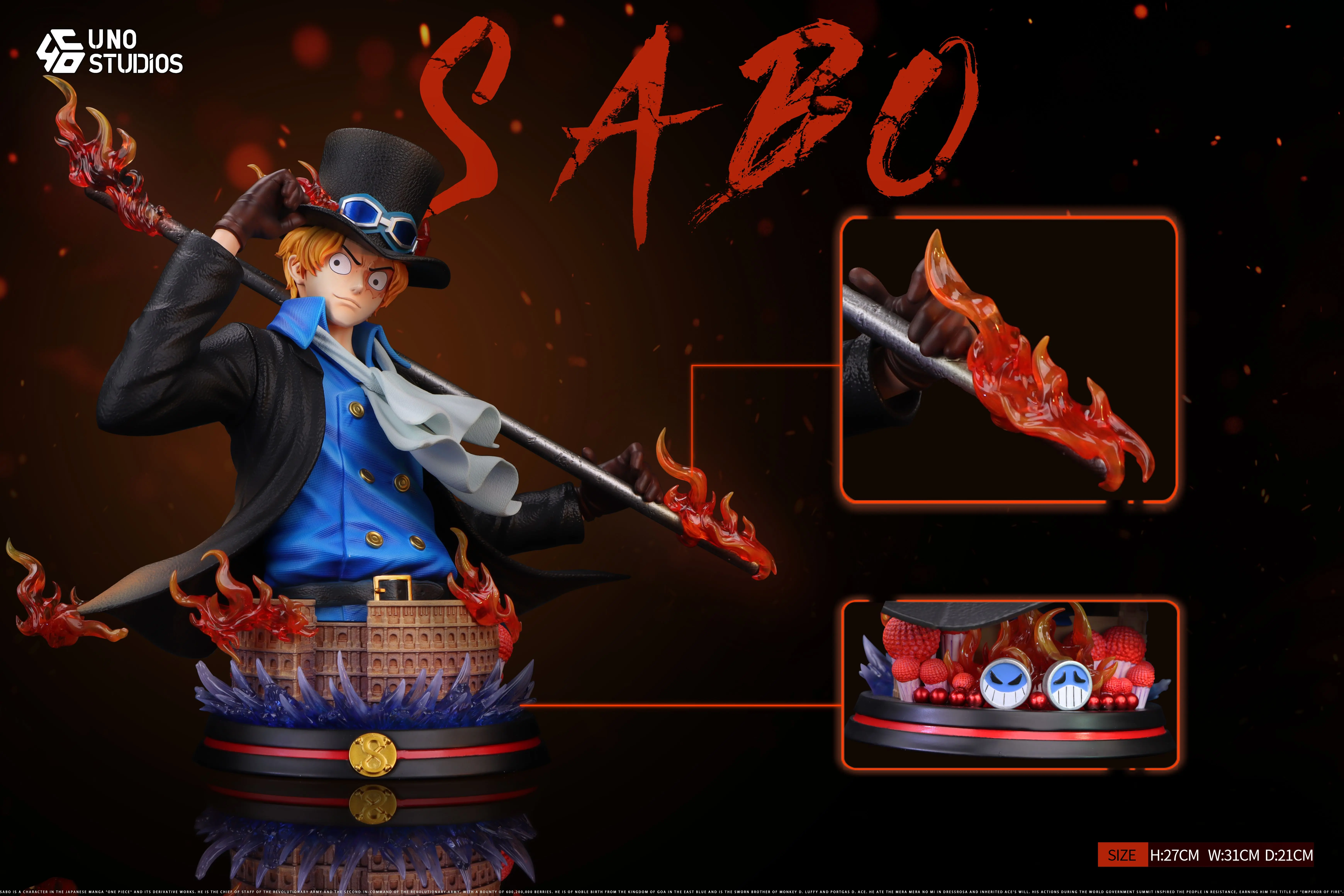 【Pre-sale】1/4 Scale Bust of Sabo-UNO Studio