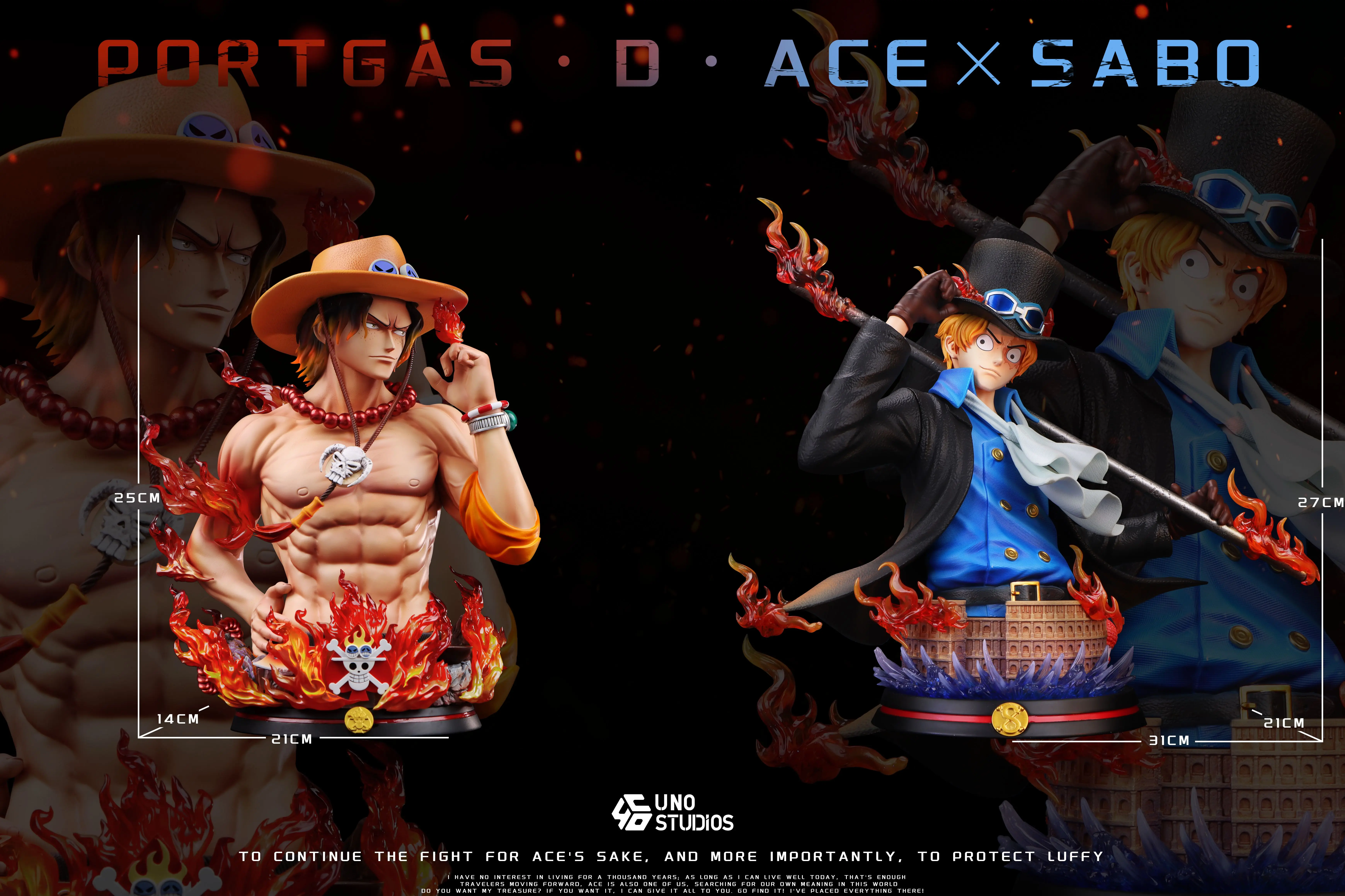 【Pre-sale】1/4 Scale Bust of Sabo-UNO Studio