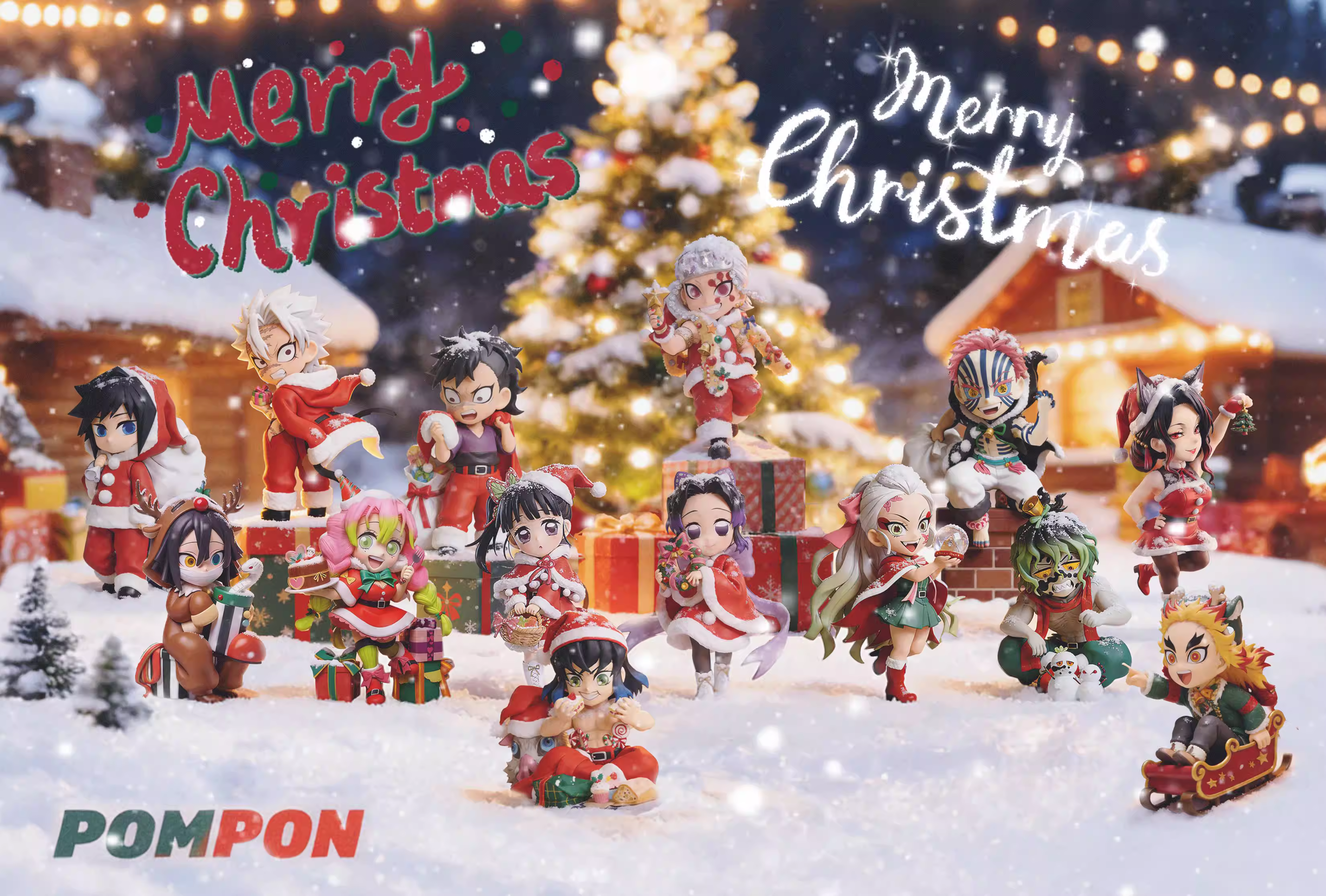 【Pre-sale】Q Version Shinazugawa Sanemi and Shinazugawa Genya-PomPon Studio