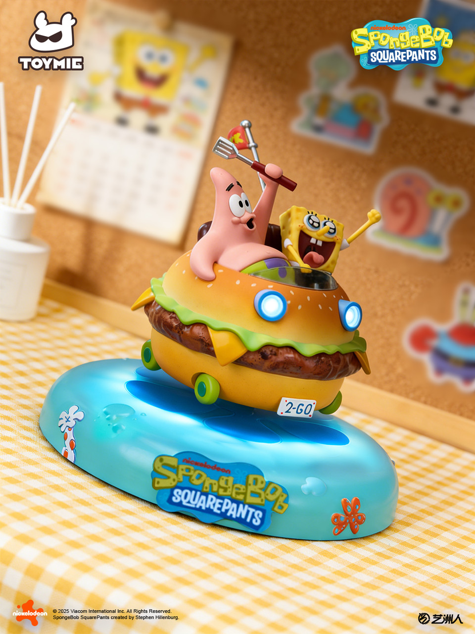 【Pre-sale】Krabby patty Magnetic car with LED-Toymie Studio