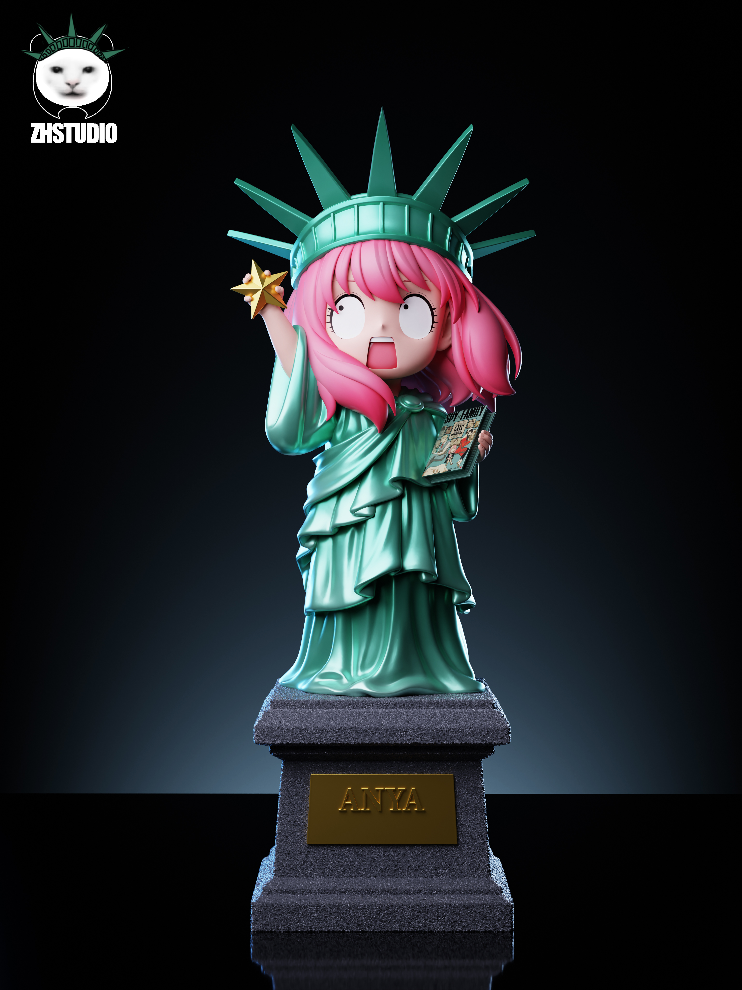 【Pre-sale】Anya and Frieren cos Statue of Liberty-ZH Studio