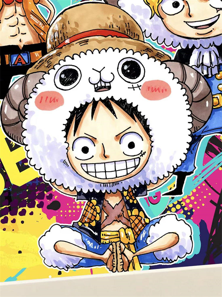 【Pre-sale】Three Brother Ace, Luffy & Sabo Decoration Painting-Xingkong Studio