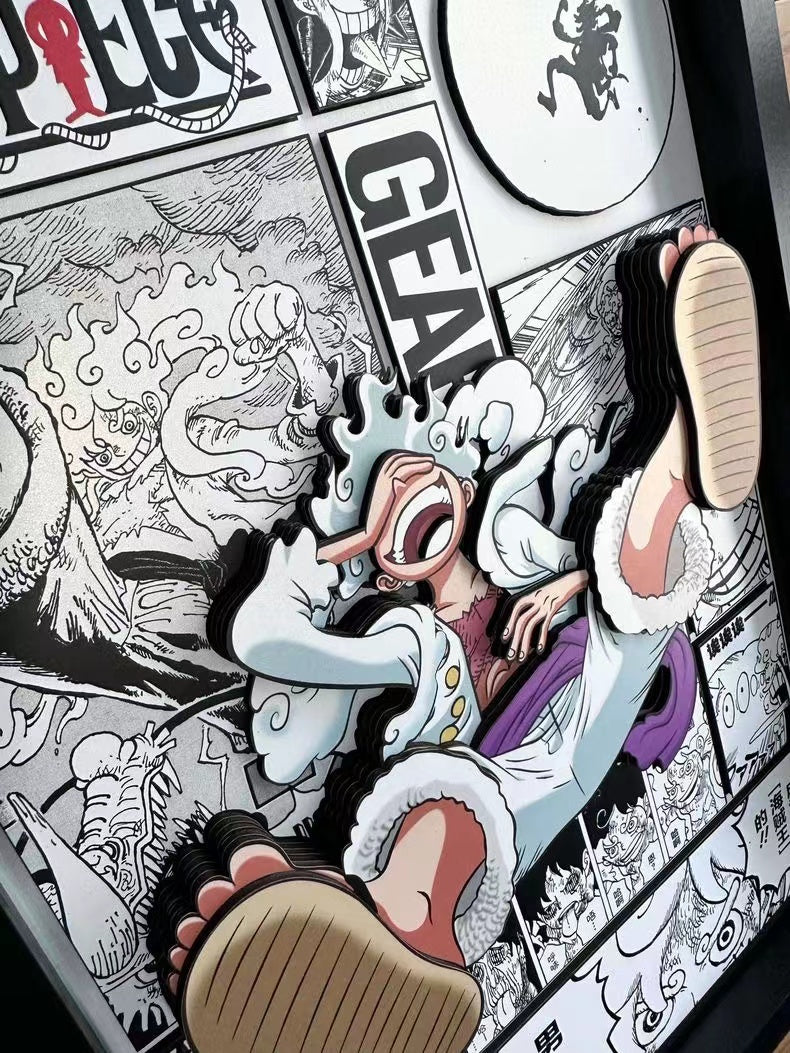 【In stock】Decorative Painting of Gear 5 Luffy-One Piece-Aotu Panda Studio