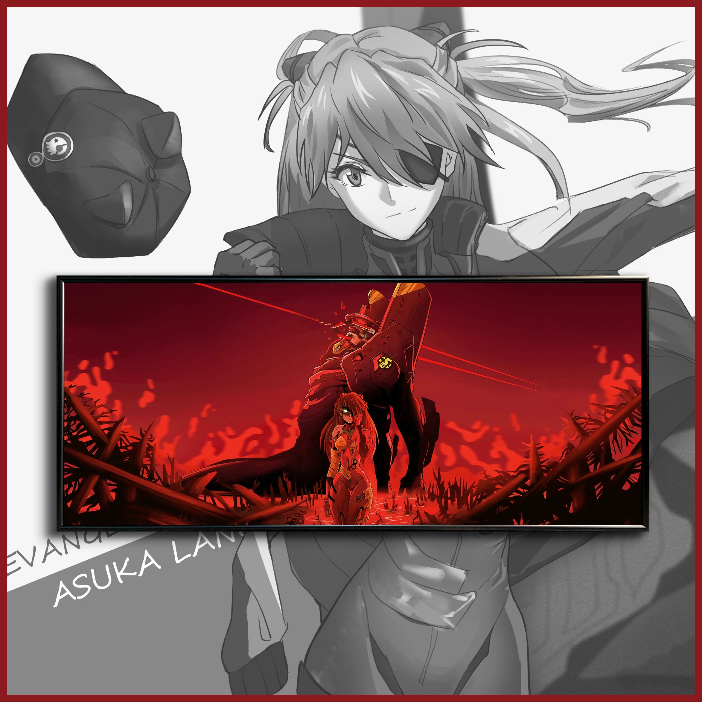 【In stock】Asuka Langley soryu EVA poster-Evangelion