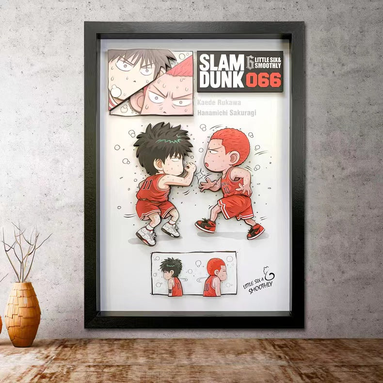 【In stock】Decorative Painting of Kaede Rukawa & Hanamichi Sakuragi-Slam Dunk-momo Studio