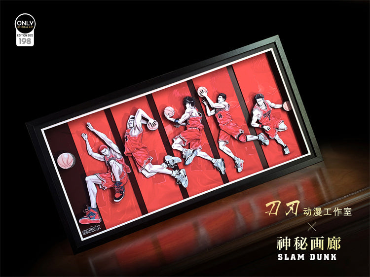 【Pre-sale】3D Five Tigers of Shohoku Decoration Painting-SLAM DUNK-DaoRen Studio