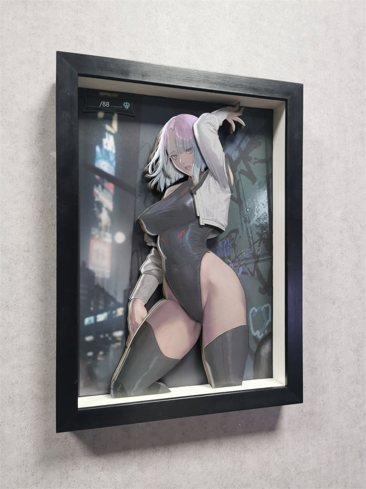 【Pre-sale】Lucyna Kushinada 3D Decoration Painting-Cyberpunk: Edgerunners-Dorobou Neko Studio