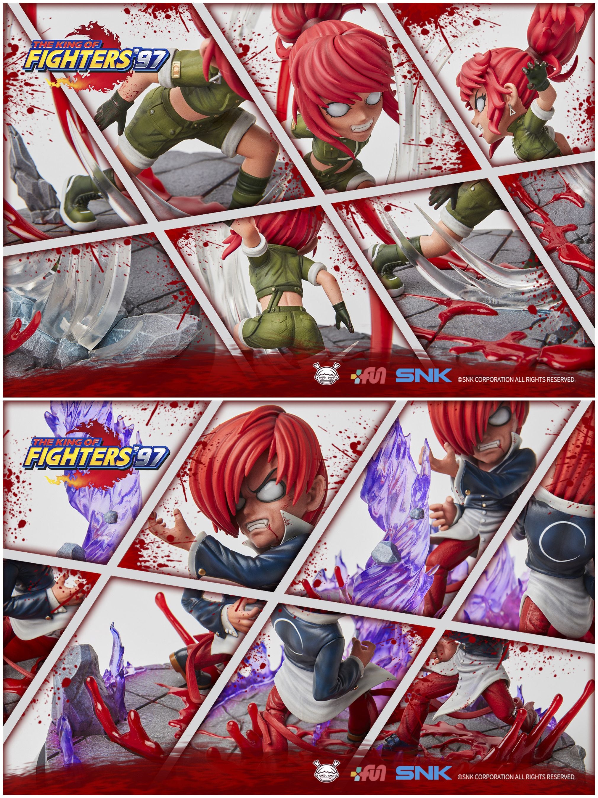 【Pre-sale】Iori Yagami VS Leona Heidern statue-The King Of Fighters-SNK