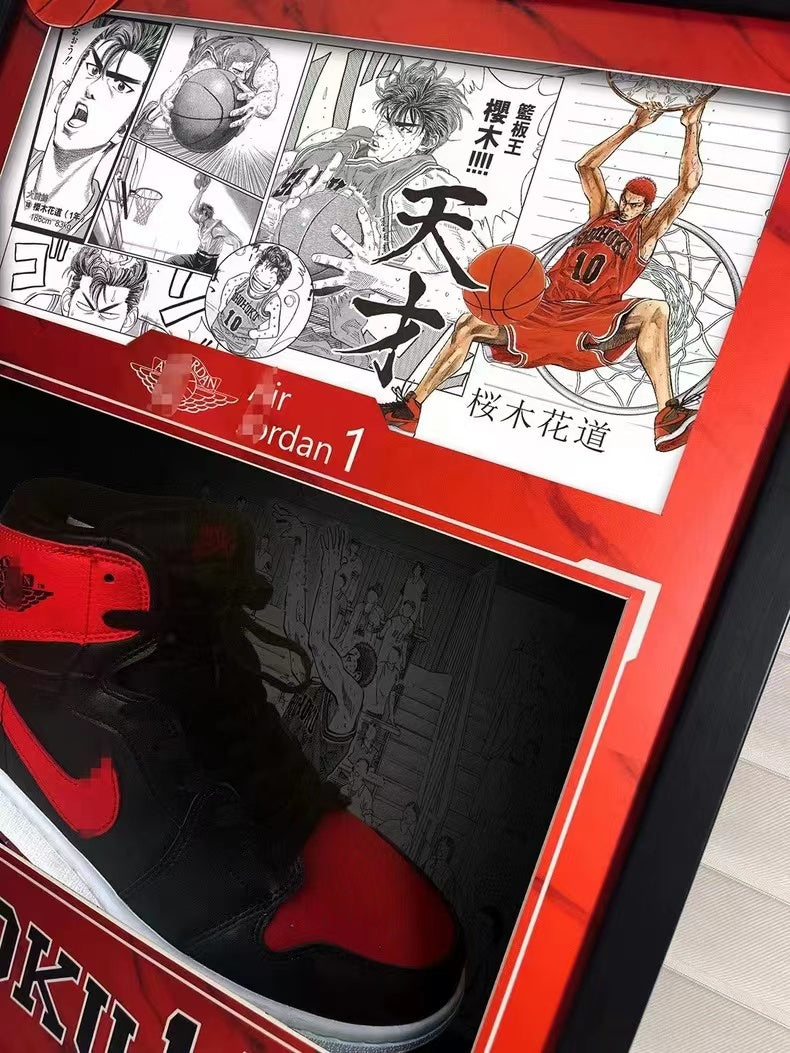 【Pre-sale】Decorative Painting of Basketball Shoes of Sakuragi Hanamichi-Slam Dunk-Billion Birds Studio