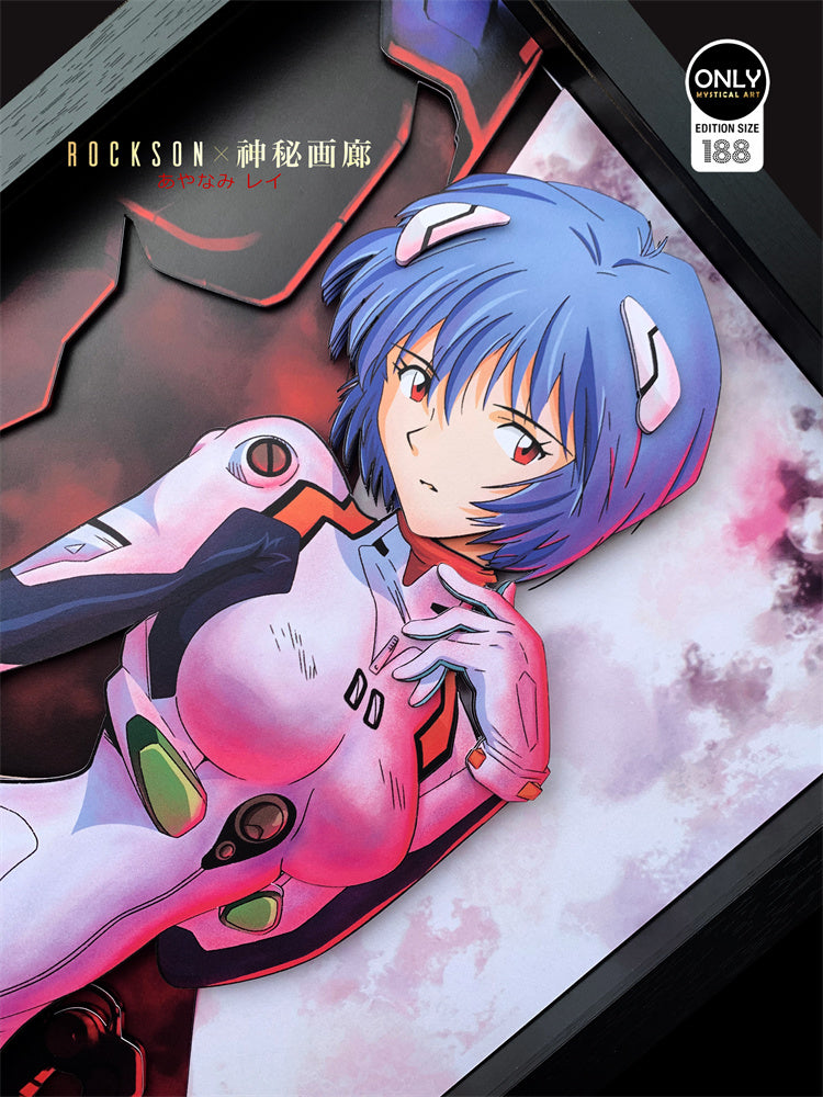 【In stock】Ayanami Rei 3D Decoration Painting-Evangelion-Mystical Art Studio
