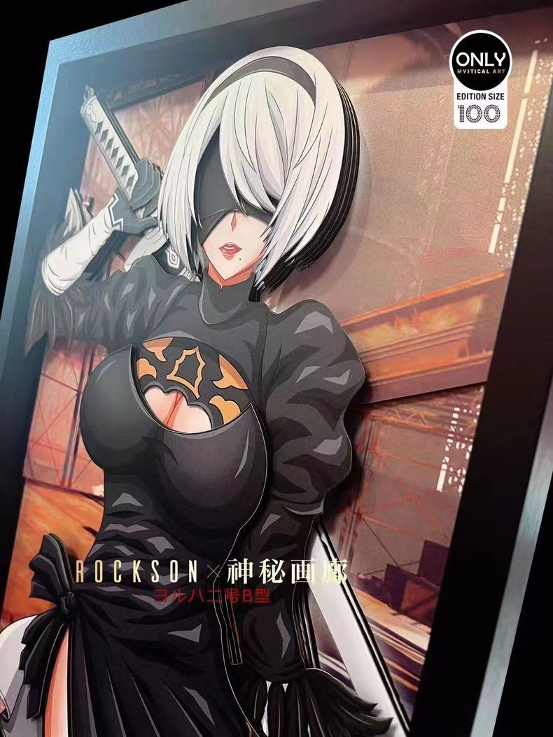 【In stock】Decorative Painting of 2B-NieR:Automata-Mystical Art Studio