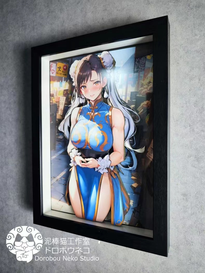 【In stock】DSMG-014 Decorative Painting of Chun-Li-Street Fighter-Dorobou Neko Studio