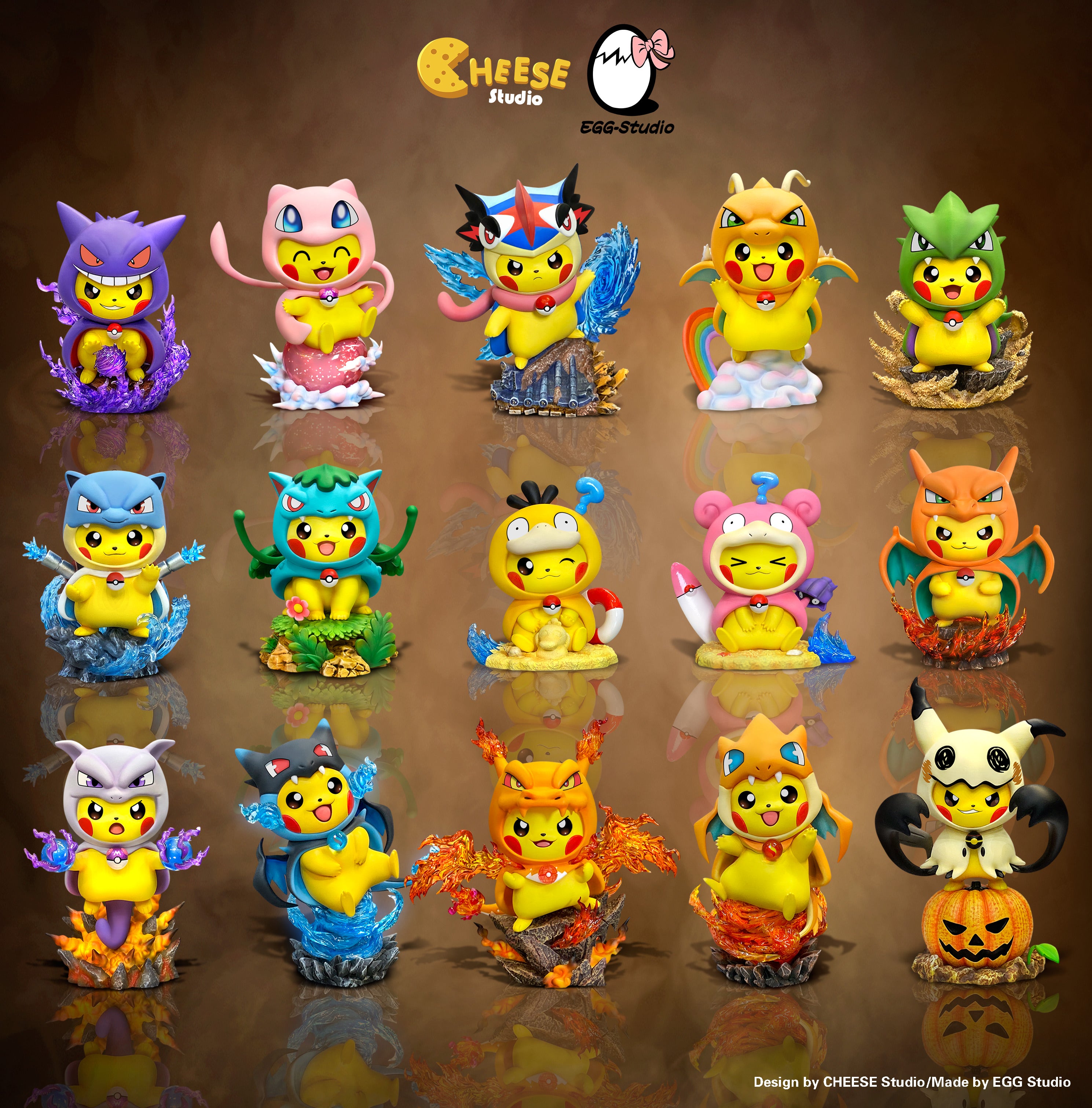 【Pre-sale】Pikachu Cosplay Psyduck & Slowpoke-Pokemon-Cheese & Egg Studios