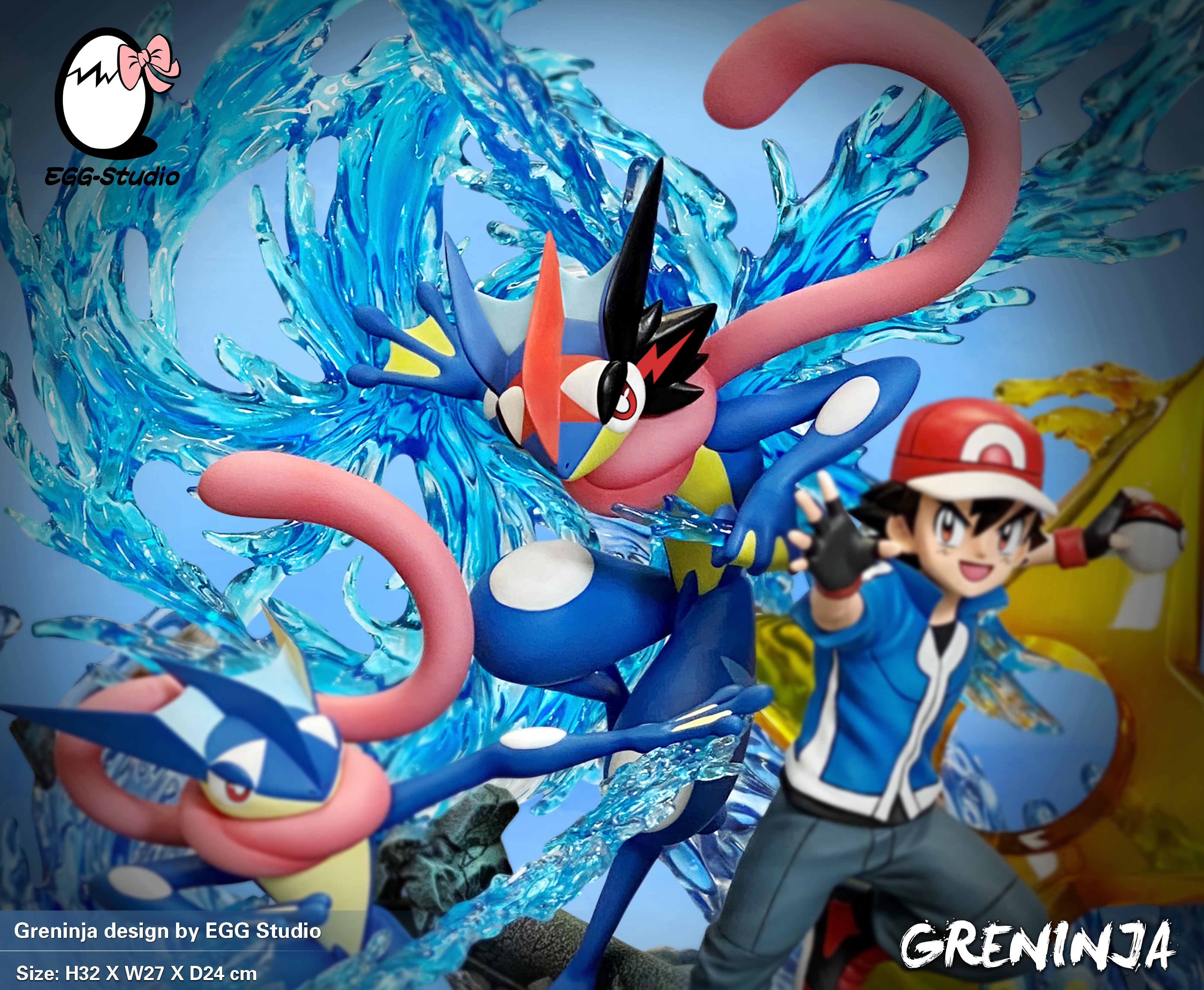 【Sold out】Ash Ketchum & Greninja Family-Pokemon-EGGS Studio
