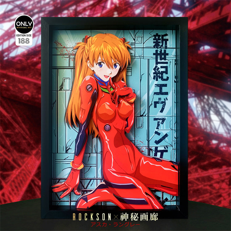 【Pre-sale】Asuka Langley Soryu 3D Decoration Painting-Evangelion-Mystical Art Studio