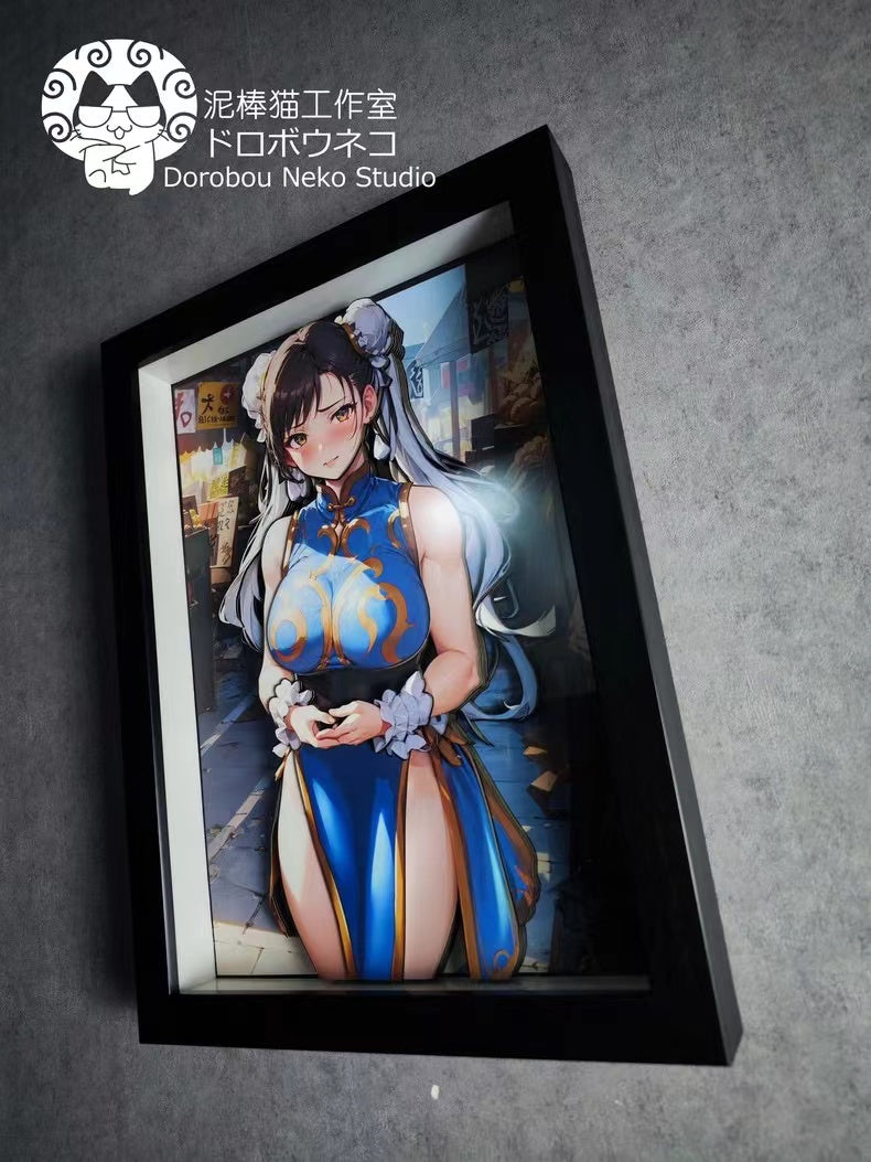 【In stock】DSMG-014 Decorative Painting of Chun-Li-Street Fighter-Dorobou Neko Studio