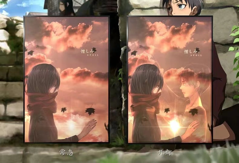 【In stock】Decorative Painting of Mikasa & Eren-Attack on Titan-momo Studio