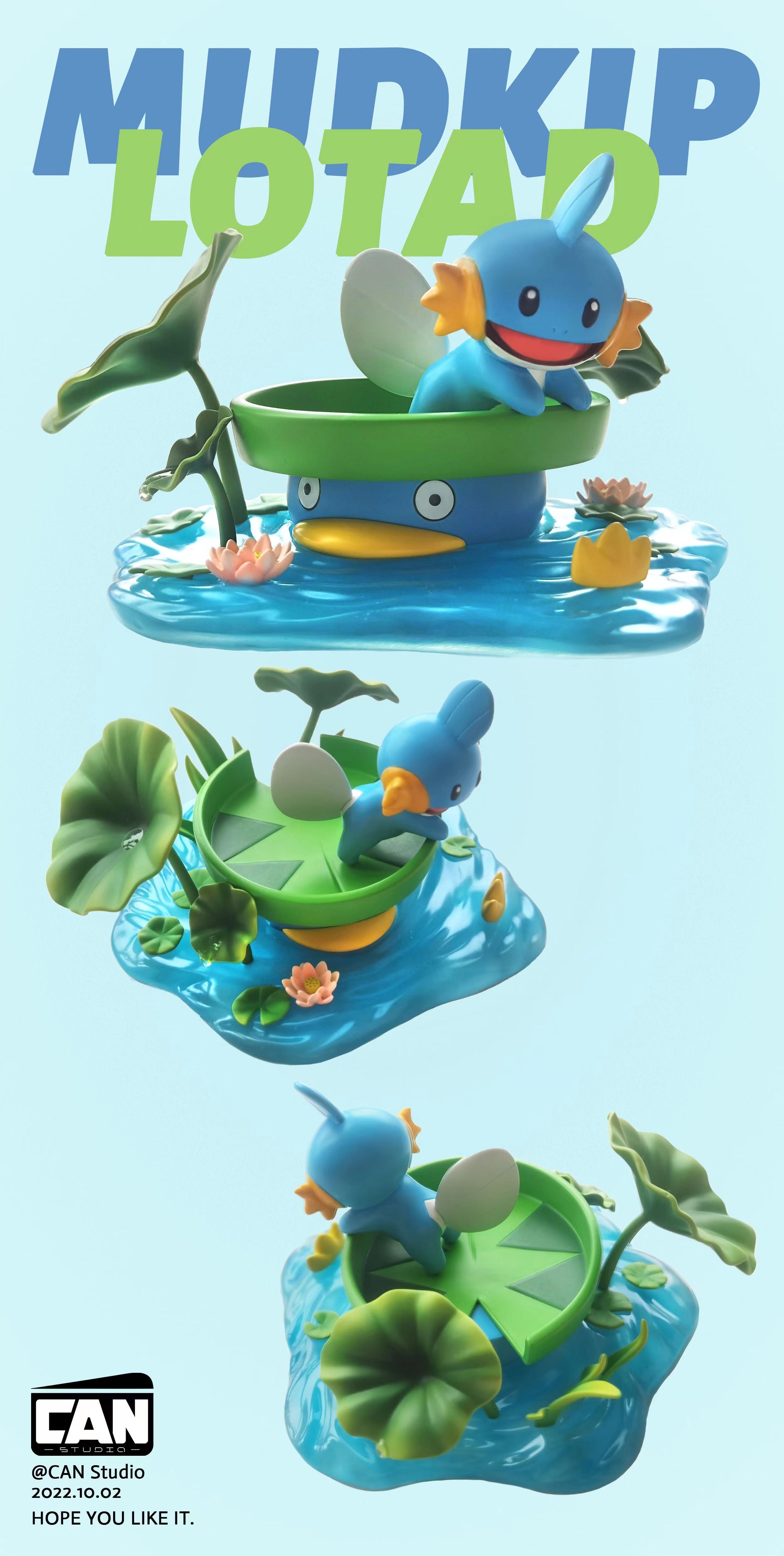 【Pre-sale】Seasons Series 003 Mudkip in the pond-Pokemon-Can Studio