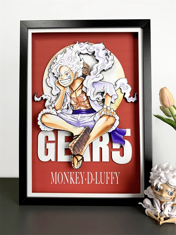 【In stock】Decorative Painting of Gear Fifth Nika Luffy-One piece-momo Studio
