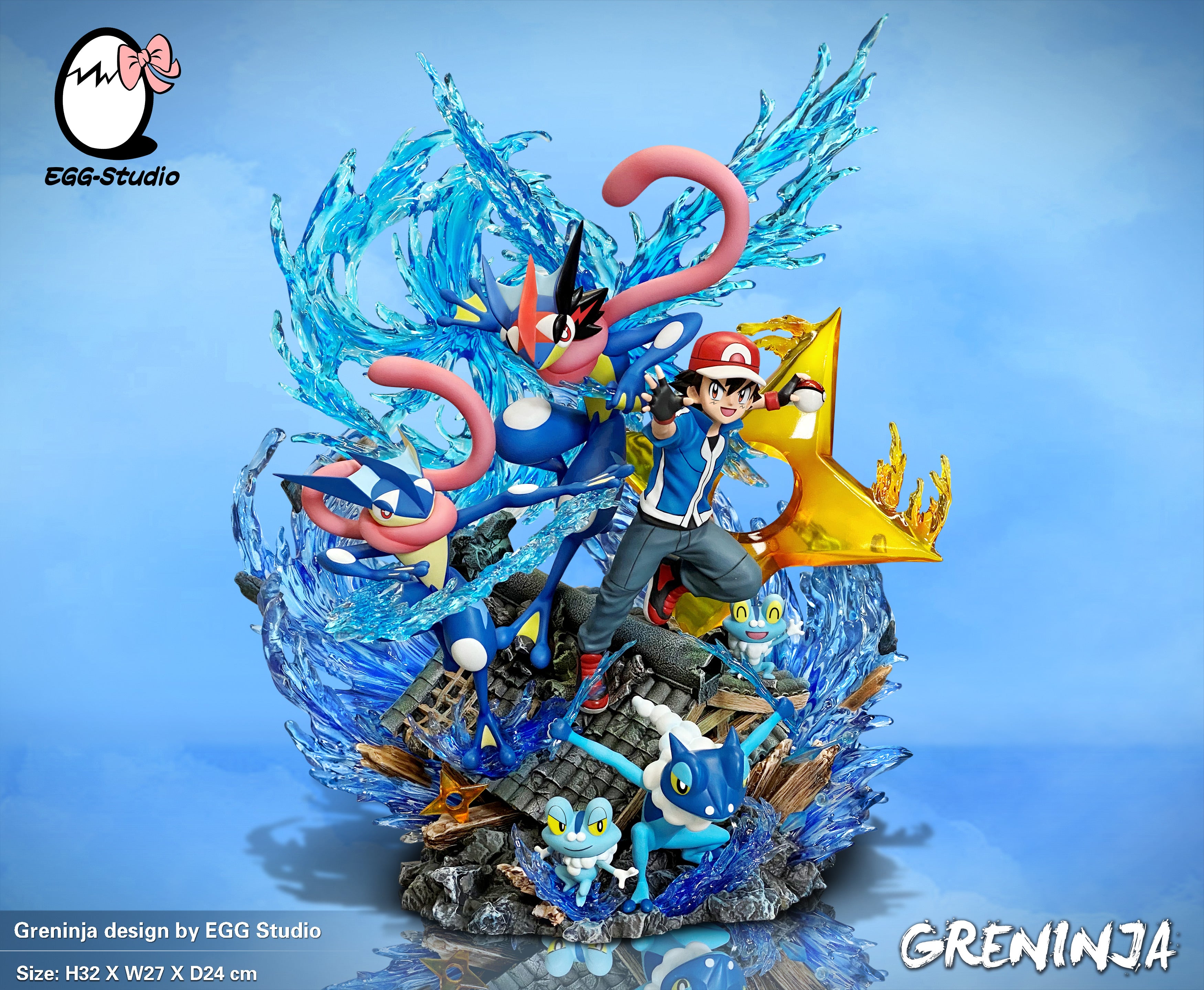 【Sold out】Ash Ketchum & Greninja Family-Pokemon-EGGS Studio