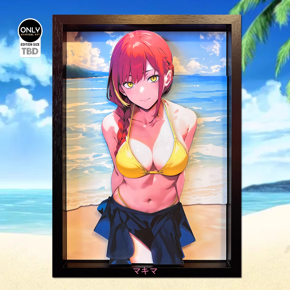 【Pre-sale】Gentleman Style 3D Decorative Paint of Swimsuit Makima-Mystical Art Studio