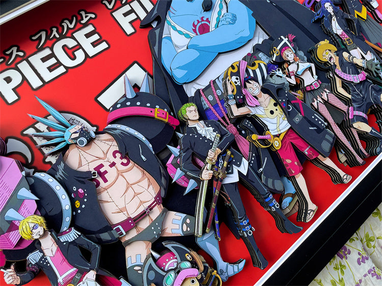 【Pre-sale】Big & Small Scale 3D Decorative Paint of One Piece Film Red Straw Hat Pirates-Mystical Art Studio