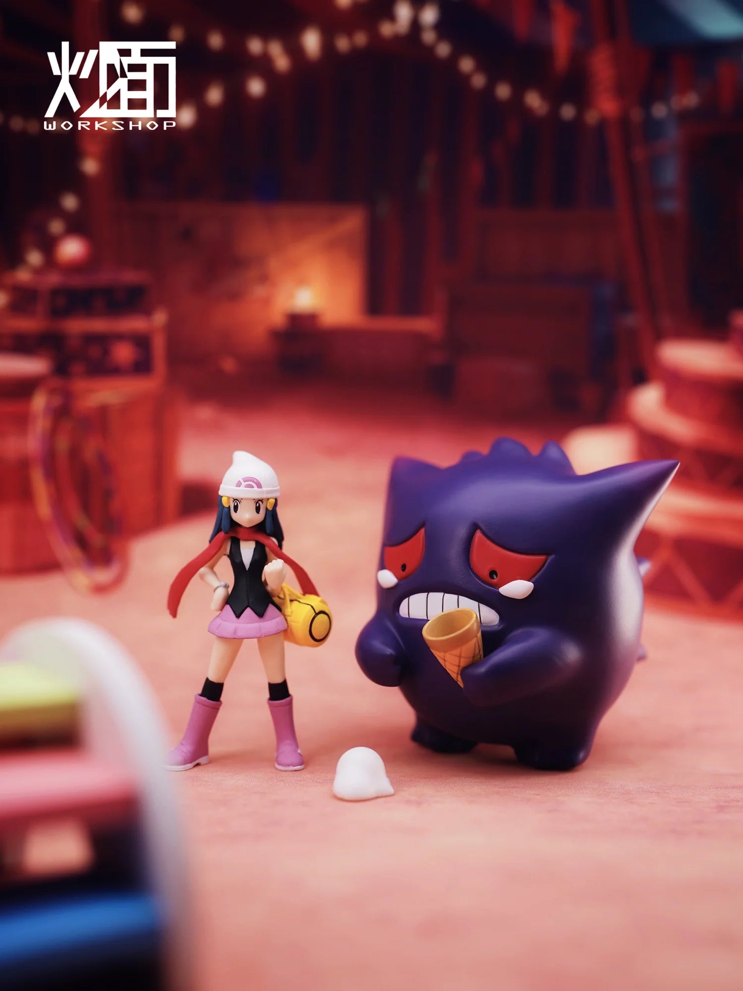 【In stock】Cute Series 001 Wronged Gengar - Pokemon Resin Statue - CM Studio