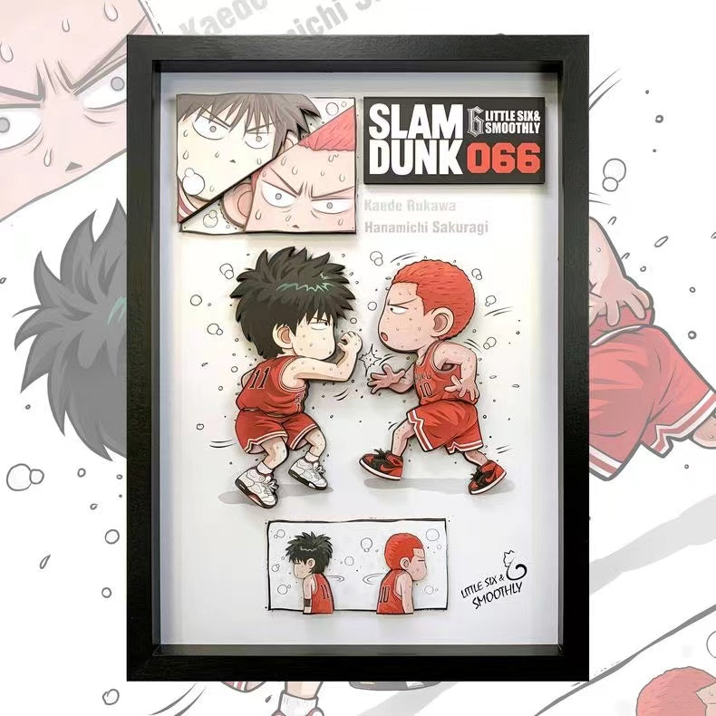 【In stock】Decorative Painting of Kaede Rukawa & Hanamichi Sakuragi-Slam Dunk-momo Studio