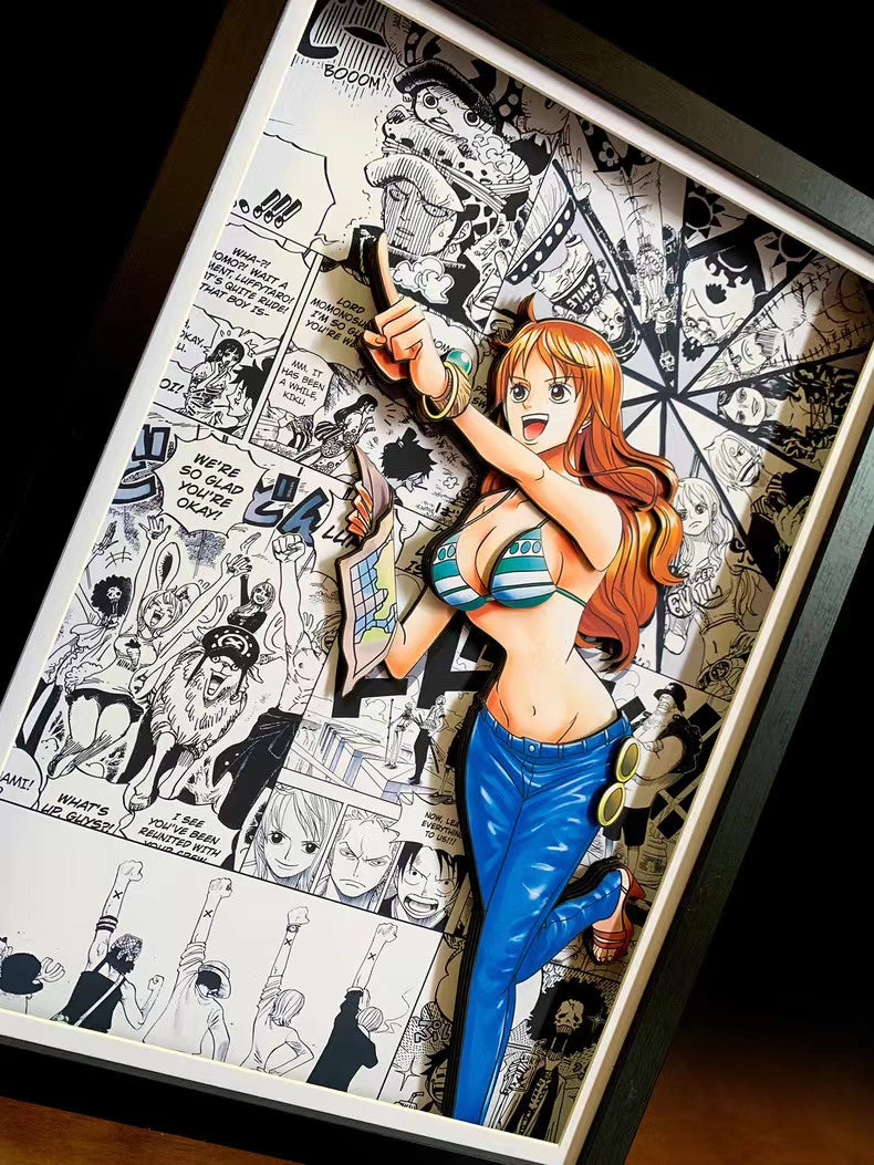 【Buy 4 and get 1 free】【In stock】Decorative Painting of Comic Background Characters-One Piece-Mystical Art Studio