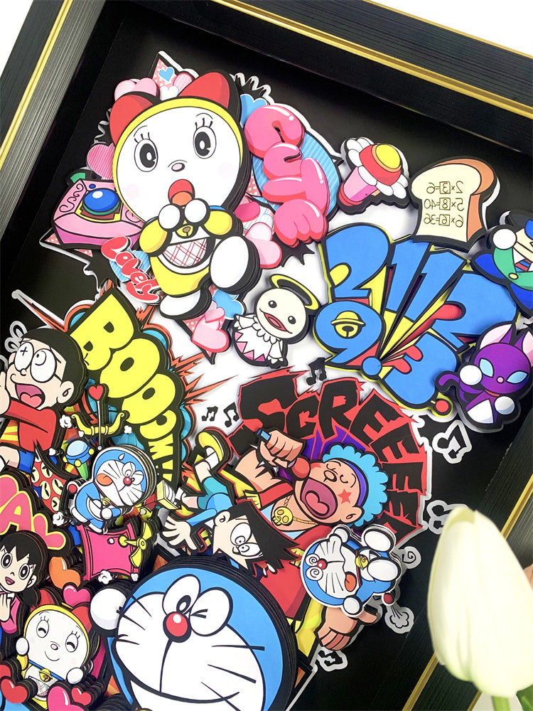 【In stock】3D Decorative Paint of Doraemon & Nobita Nobi-Doraemon-momo Studio