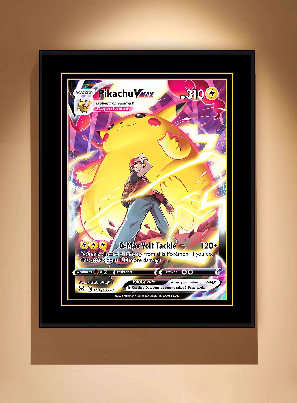 【In stock】Decorative Painting of Pikachu Vmax-Pokemon-LangRen Studio