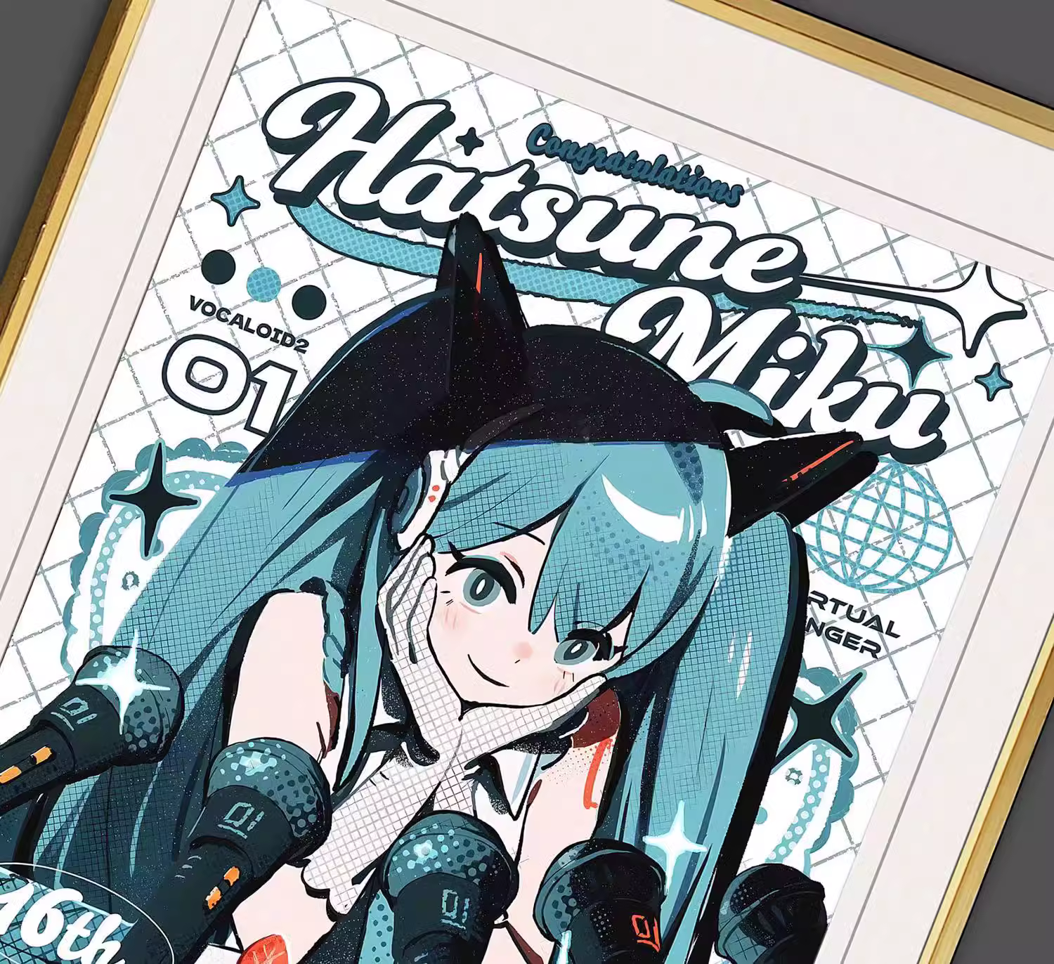 【In stock】Decorative Painting of 16th Birthday Hatsune Miku-Vocaloid-Billion Birds Studio