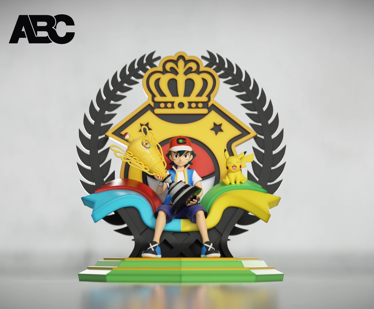 【Pre-sale】1/20 Scale Champion Throne Ash Ketchum-Pokemon-ABC Studio