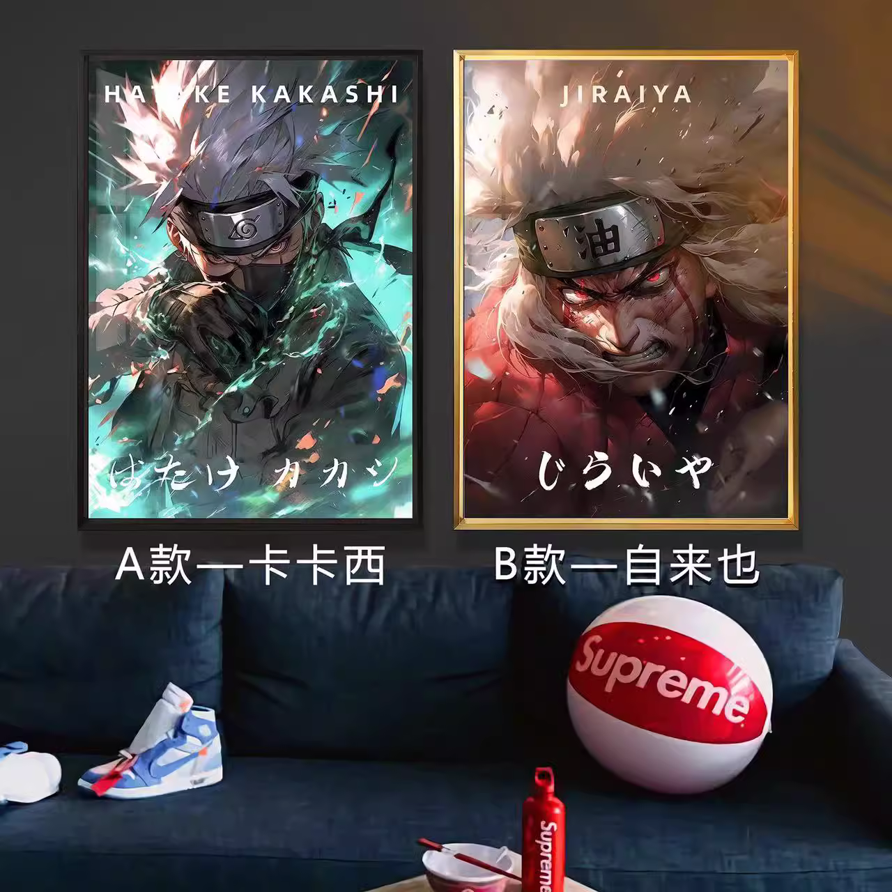 【In stock】Decorative Painting of Hatake Kakashi & Jiraiya-Billion Birds Studio