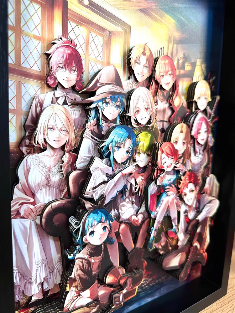 【In stock】3D Decorative Painting of Whole Characters in Mushoku Tensei：Jobless Reincarnation-AoTu Panda Studio