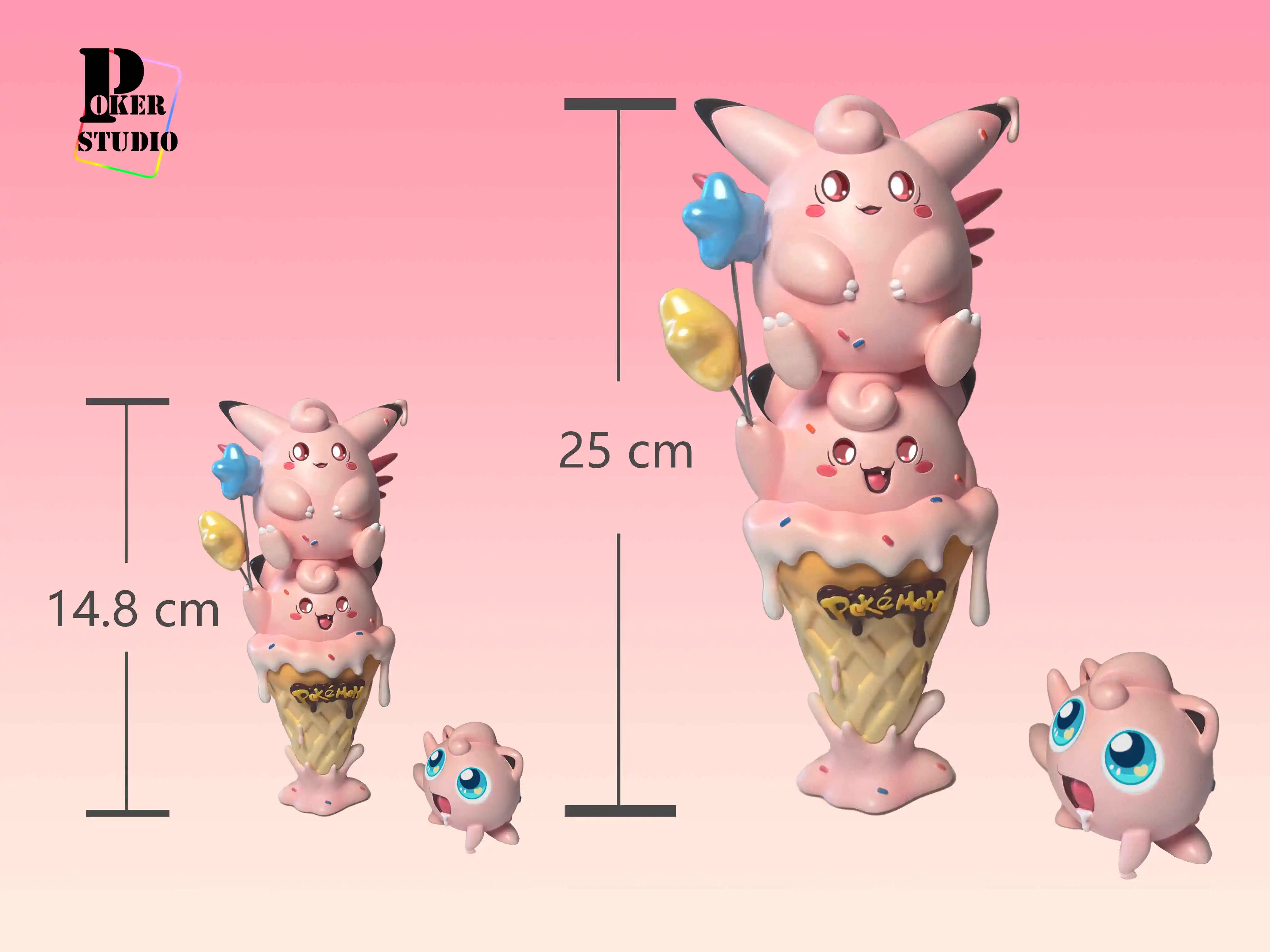 【Pre-sale】Clefable Jigglypuff Ice Cream-Pokemon-Poker Studio