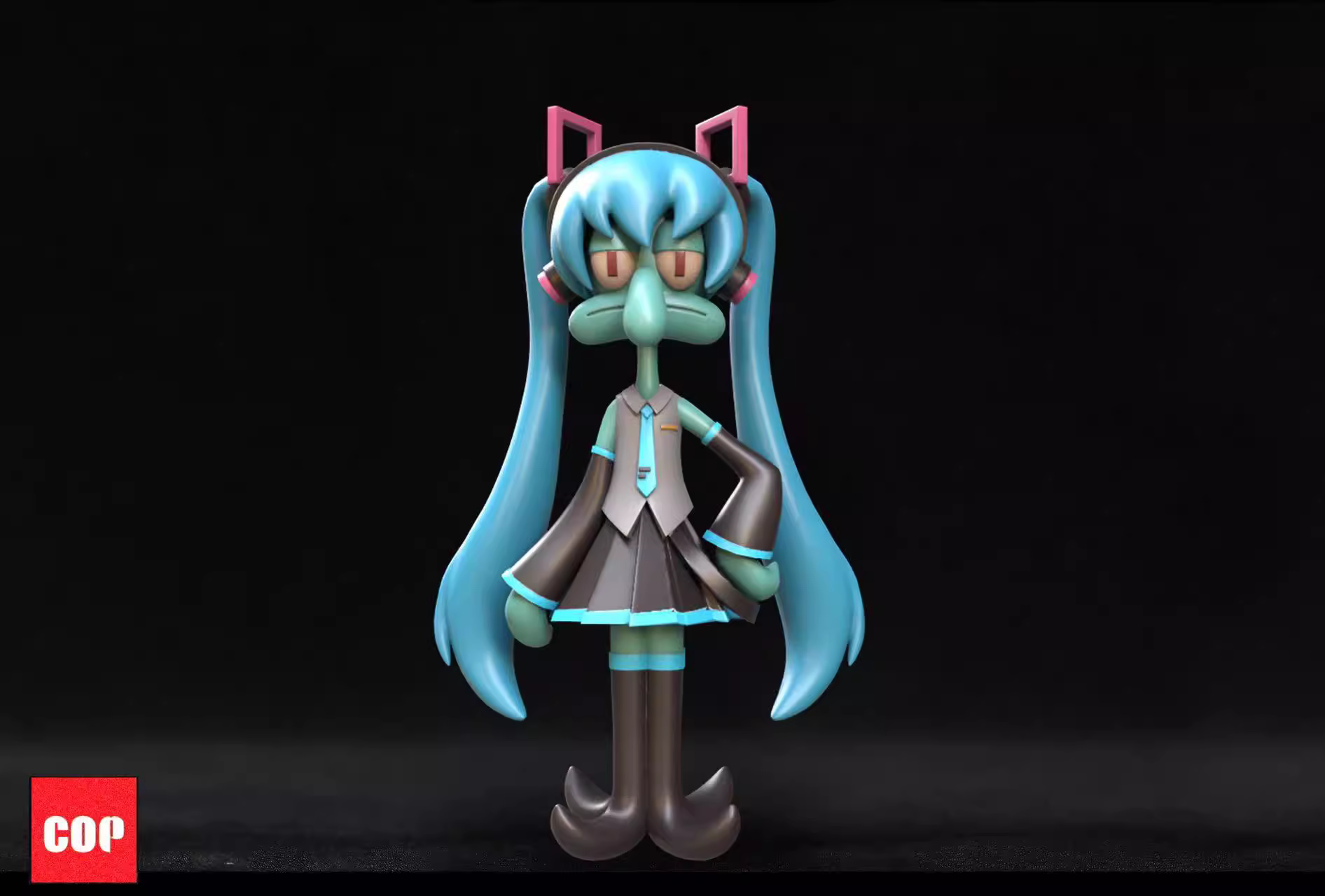 【In stock】Squidward Tentacles COS Hatsune Miku-SpongeBob SquarePants-COR Studio