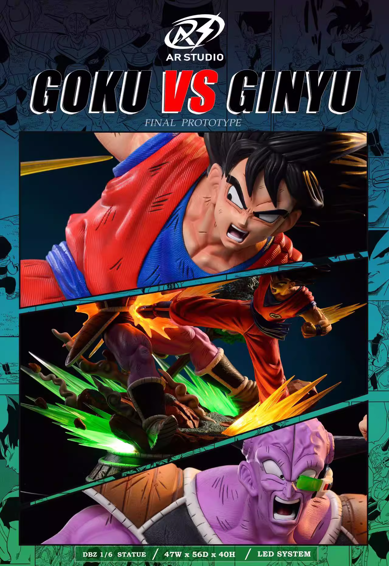 【Pre-sale】1/6 Scale Son Goku VS Ginyu-ARS Studio