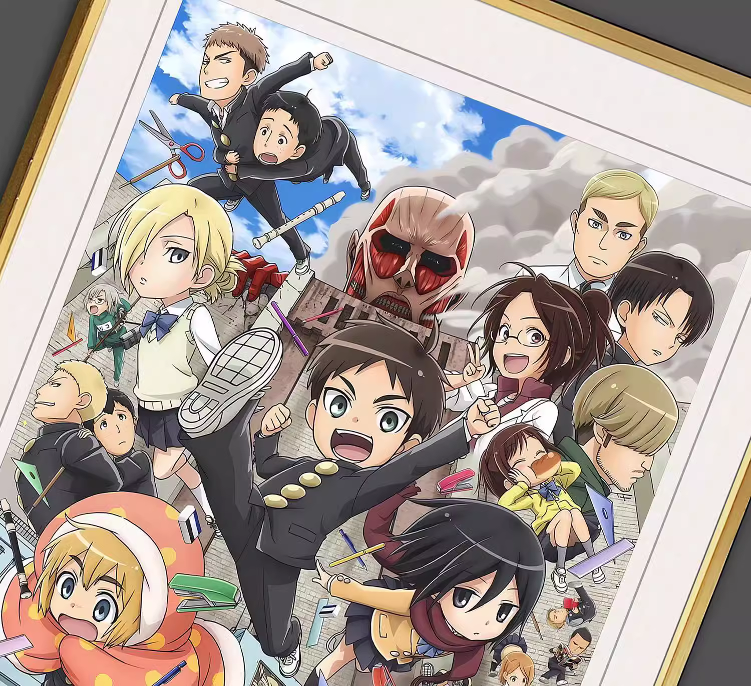 【In stock】Q Version Decorative Painting for the Ending of Attack on Titan-Billion Birds Studio