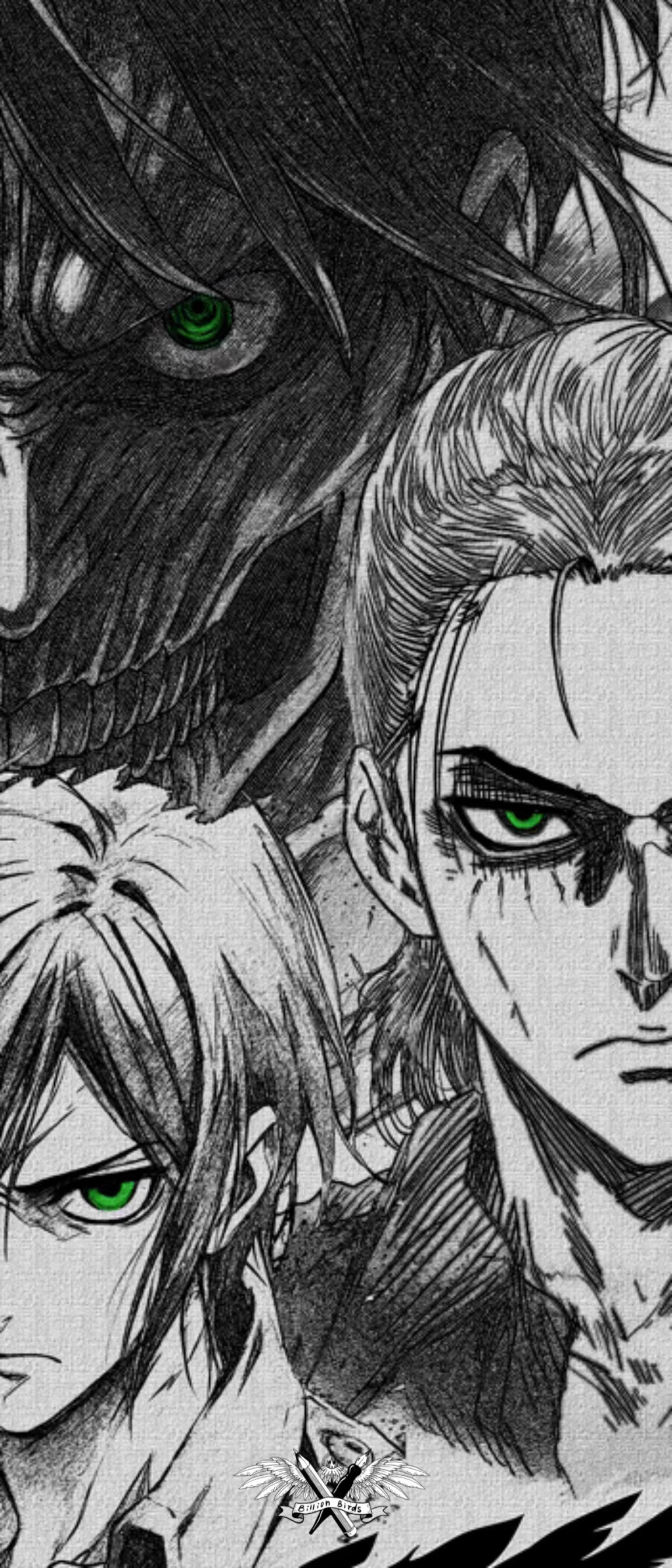 【In stock】Decorative Painting of Eren-Attack on Titan-Billion Birds Studio