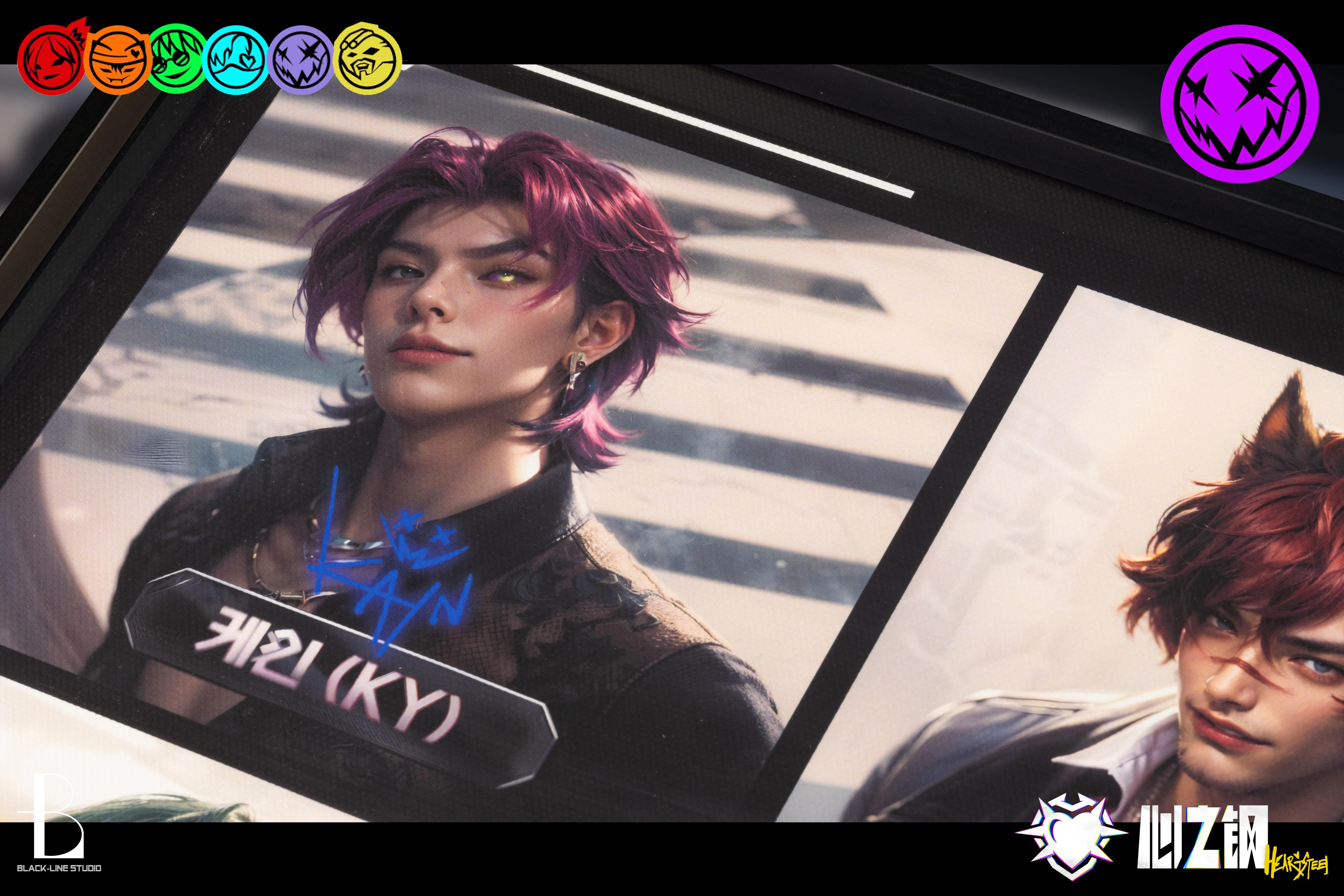 【In stock】Decoration Painting of Virtual Men's Team PARANOIA-League of Legends-Black Line Studio