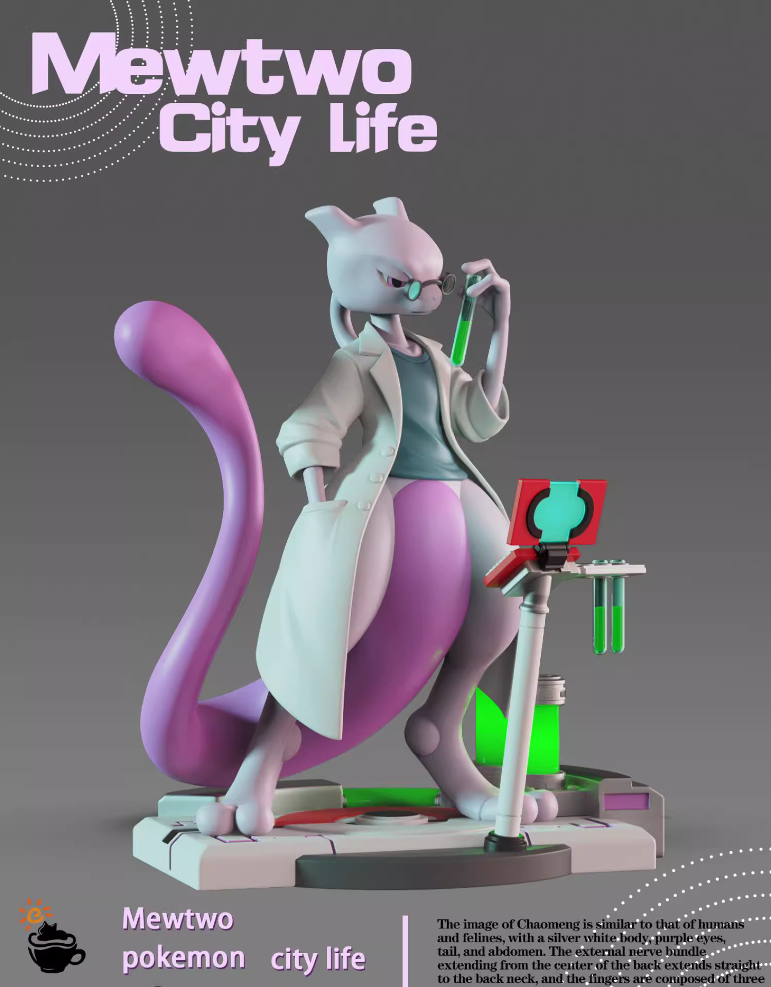 【Pre-sale】Mewtwo City Life-Pokemon-FeiMaoYingRi Studio