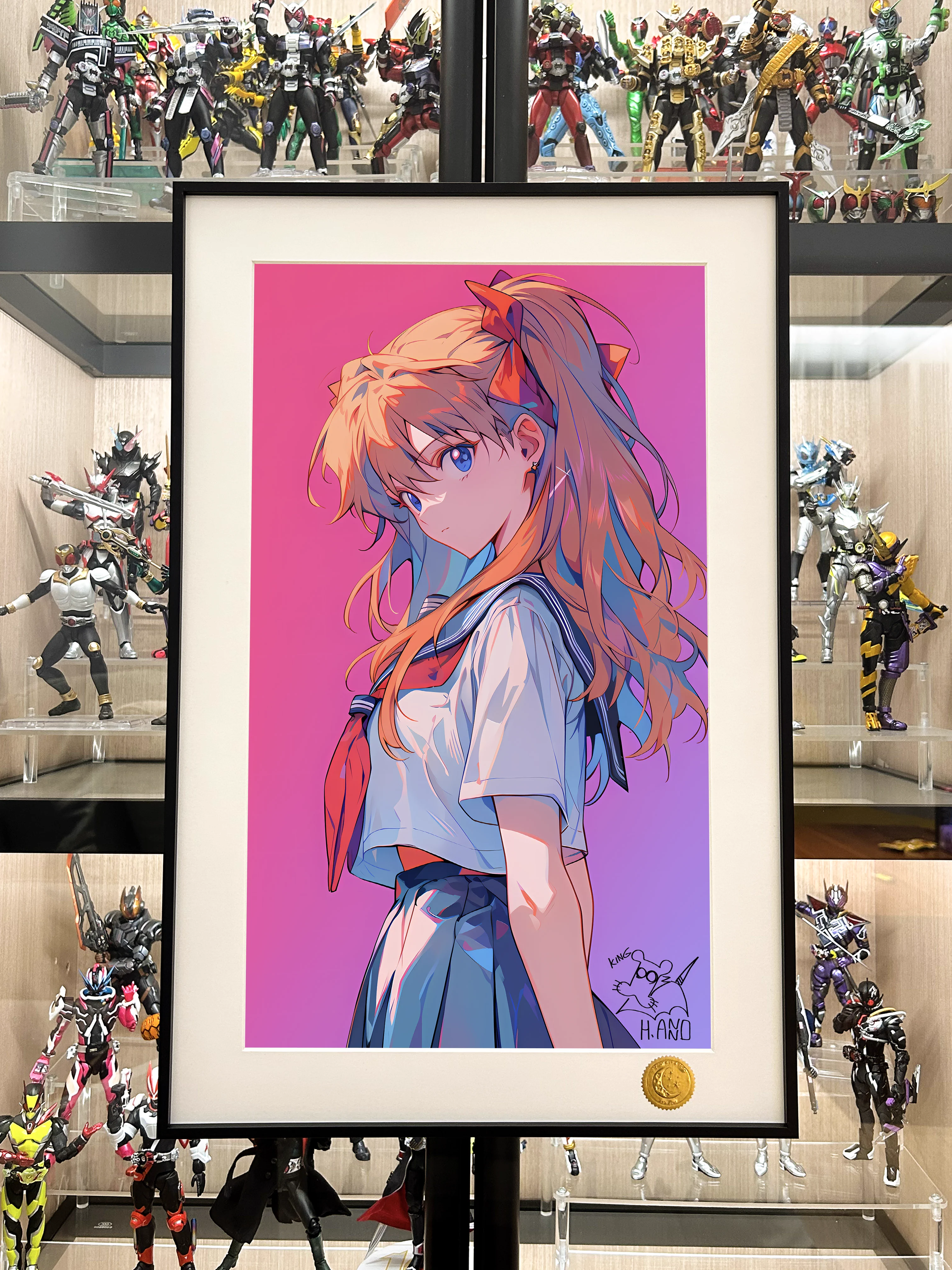 【Pre-sale】Decorative Painting of School Suit Asuka Langley Soryu-EVA-XingKong Studio