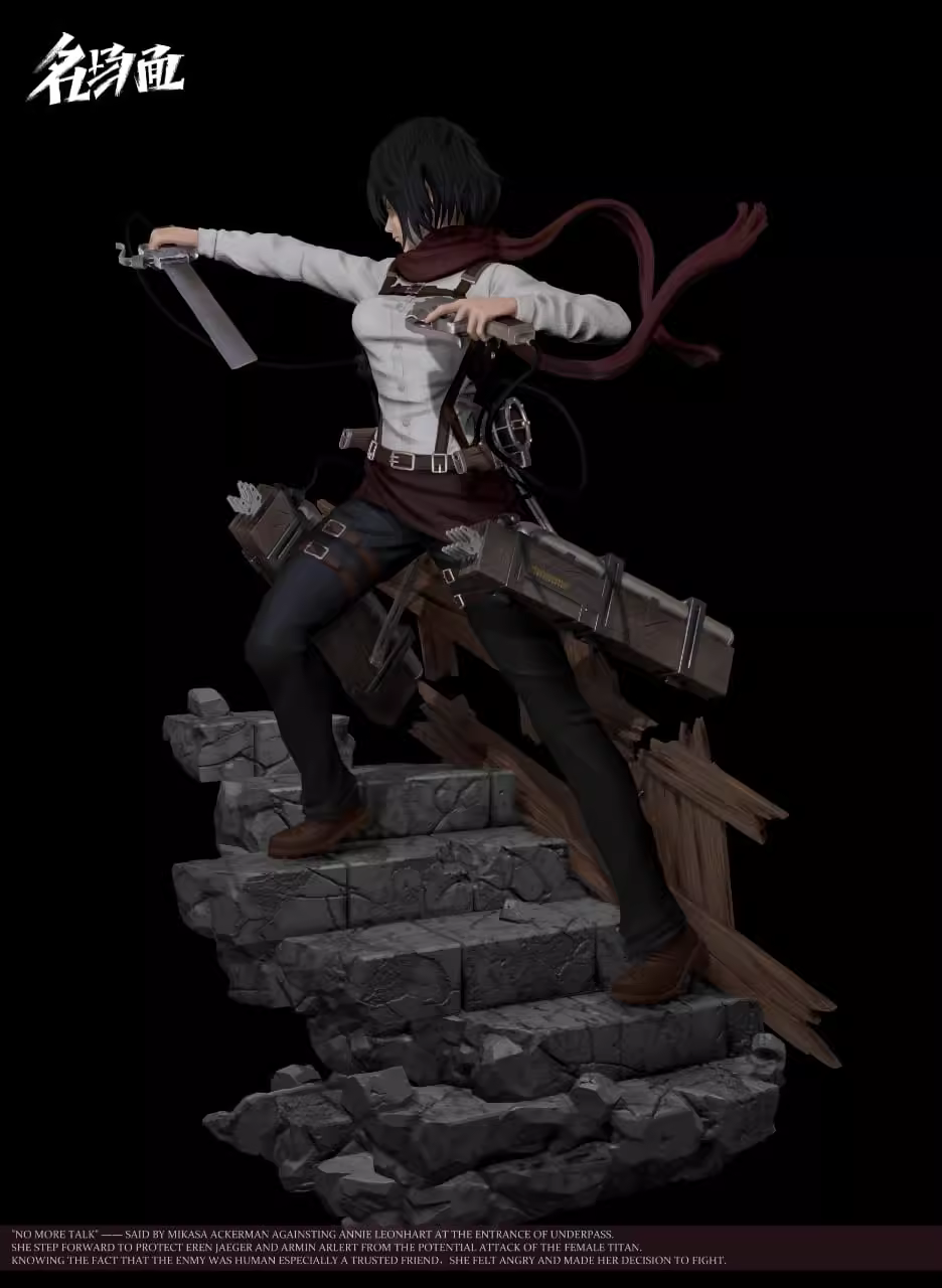 【Pre-sale】1/6 Scale 010 Knife Drawing Mikasa·Ackerman-Attack on Titan-Typical Scene Studio