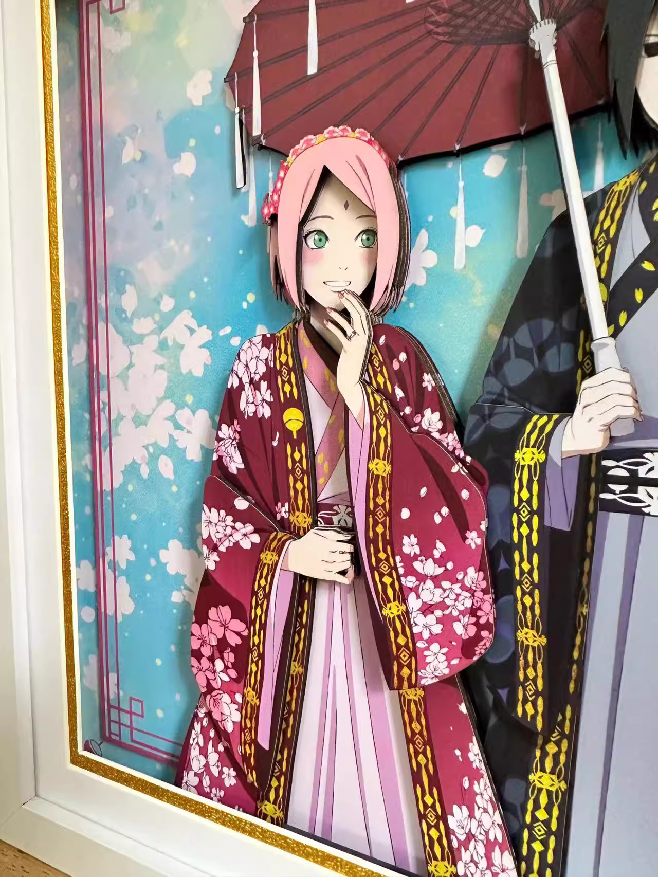 【In stock】Decorative Painting of Love of Uchiha Sasuke & Haruno Sakura-Aotu Panda