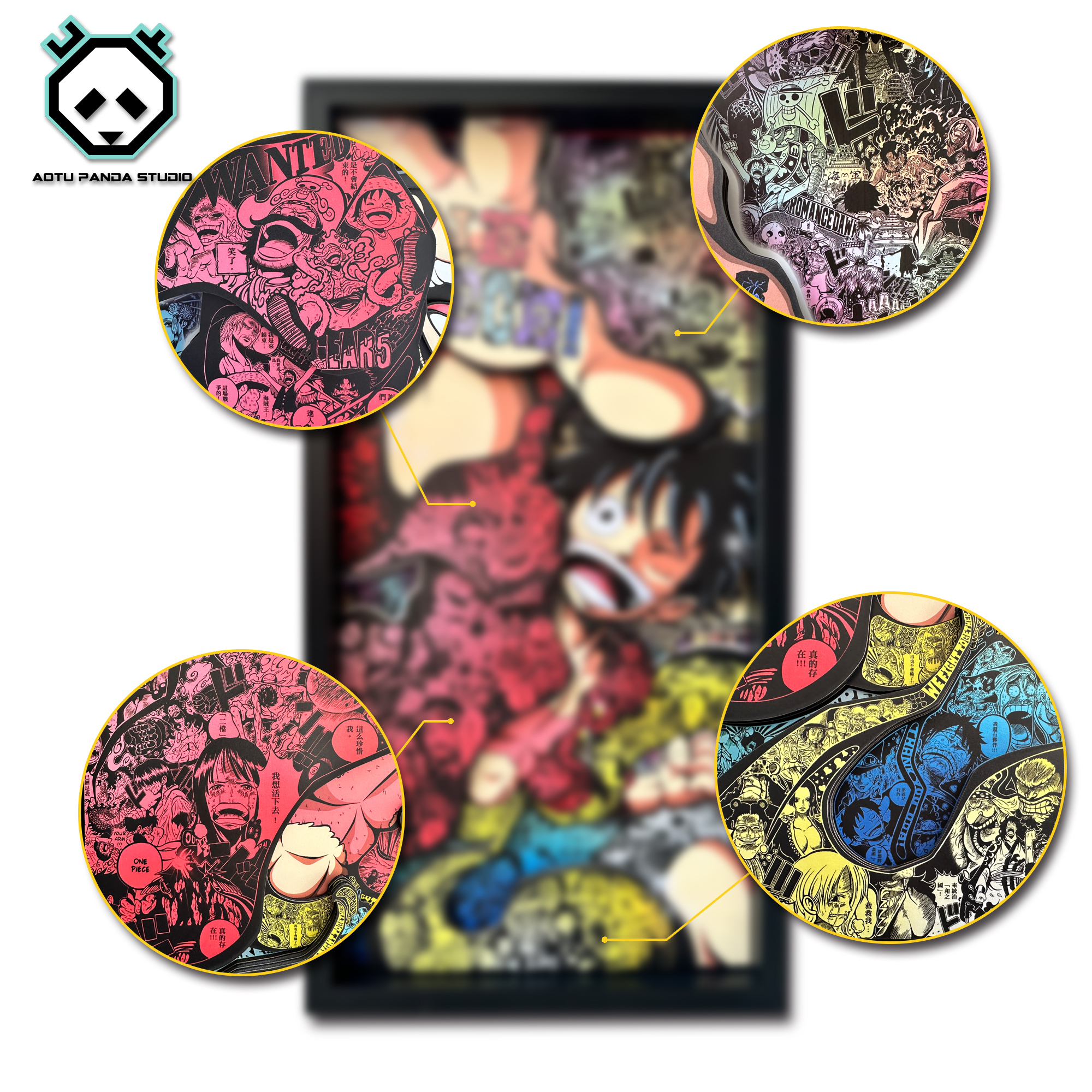 【In stock】Decorative Painting of Luffy-Aotu Panda