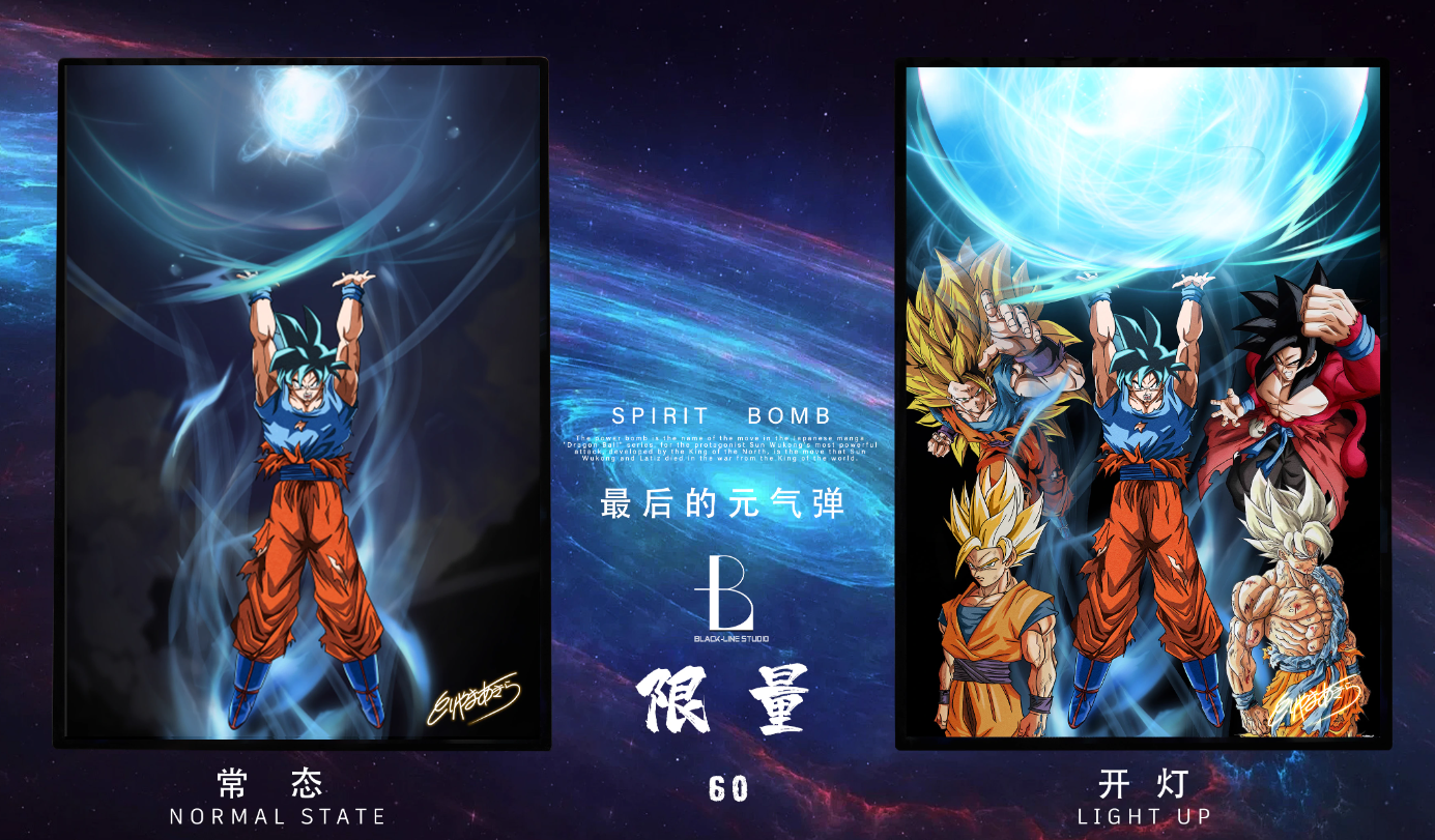 【Pre-sale】Decorative Painting of Spirit Bomb Son Goku-Blackline Studio