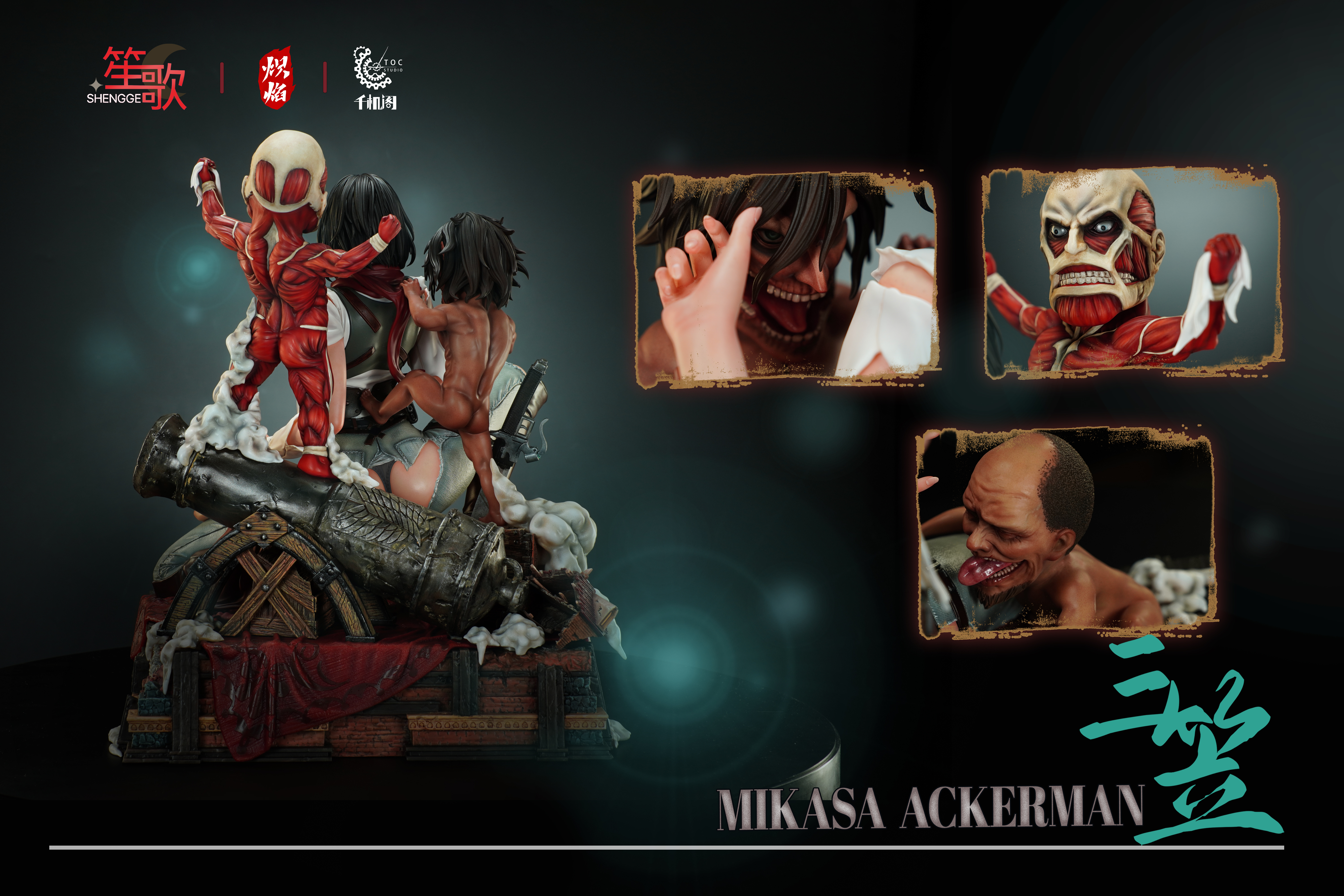 【Sold out】1/4 Scale Mikasa·Ackerman-Attack on Titan-ShengGe & TOC Studio