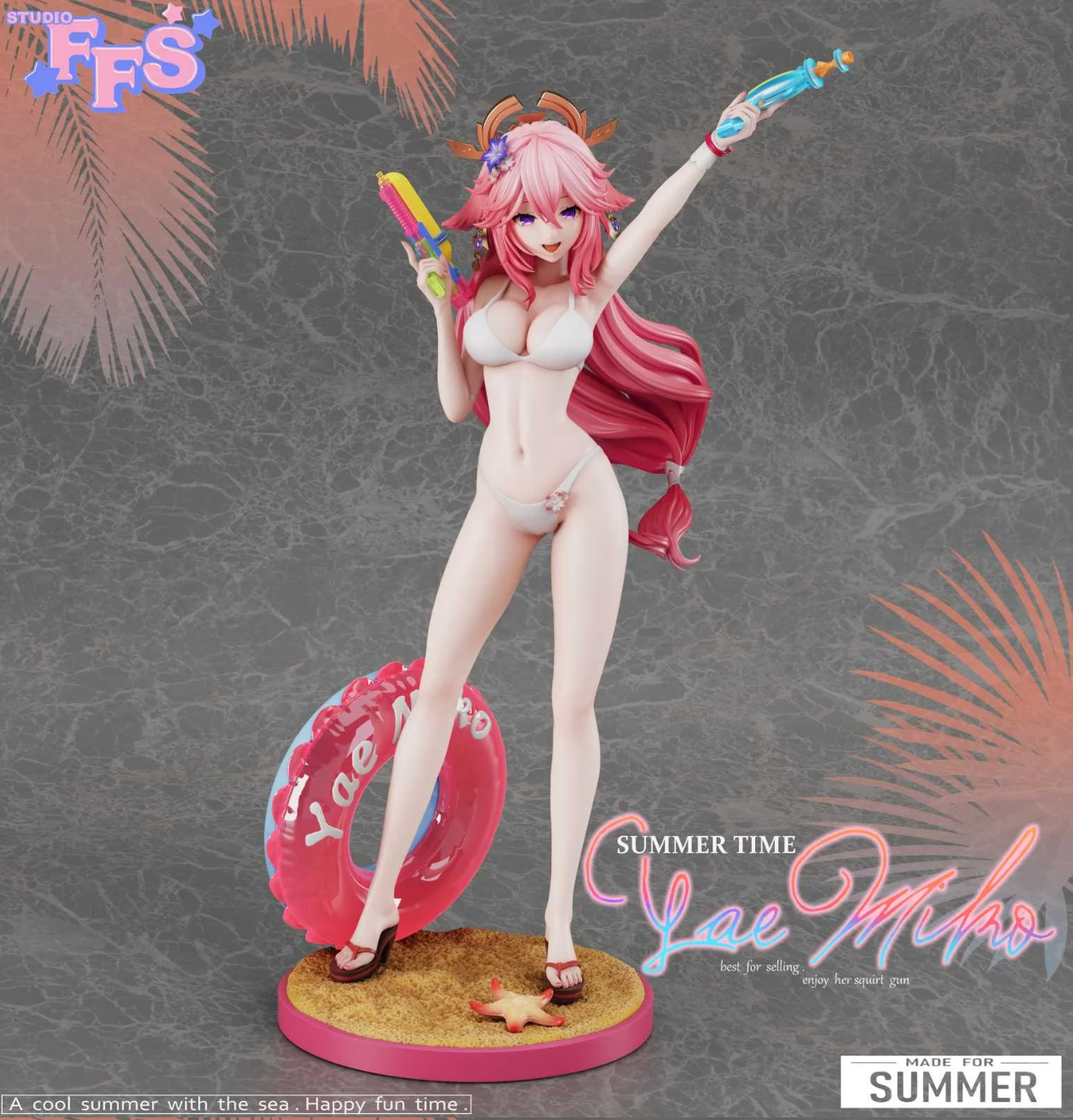 【Sold out no more】Swimsuit Ver. Yae Miko & Raiden Shogun-Genshin Impact-FFS Studio