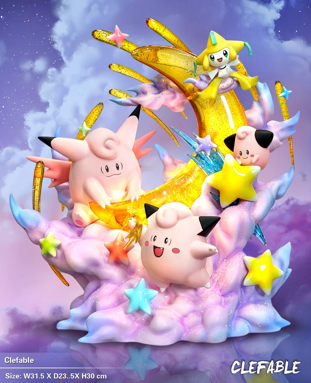 【Pre-sale】Evolution of Clefable Family with LED-Pokemon-EGGS Studio